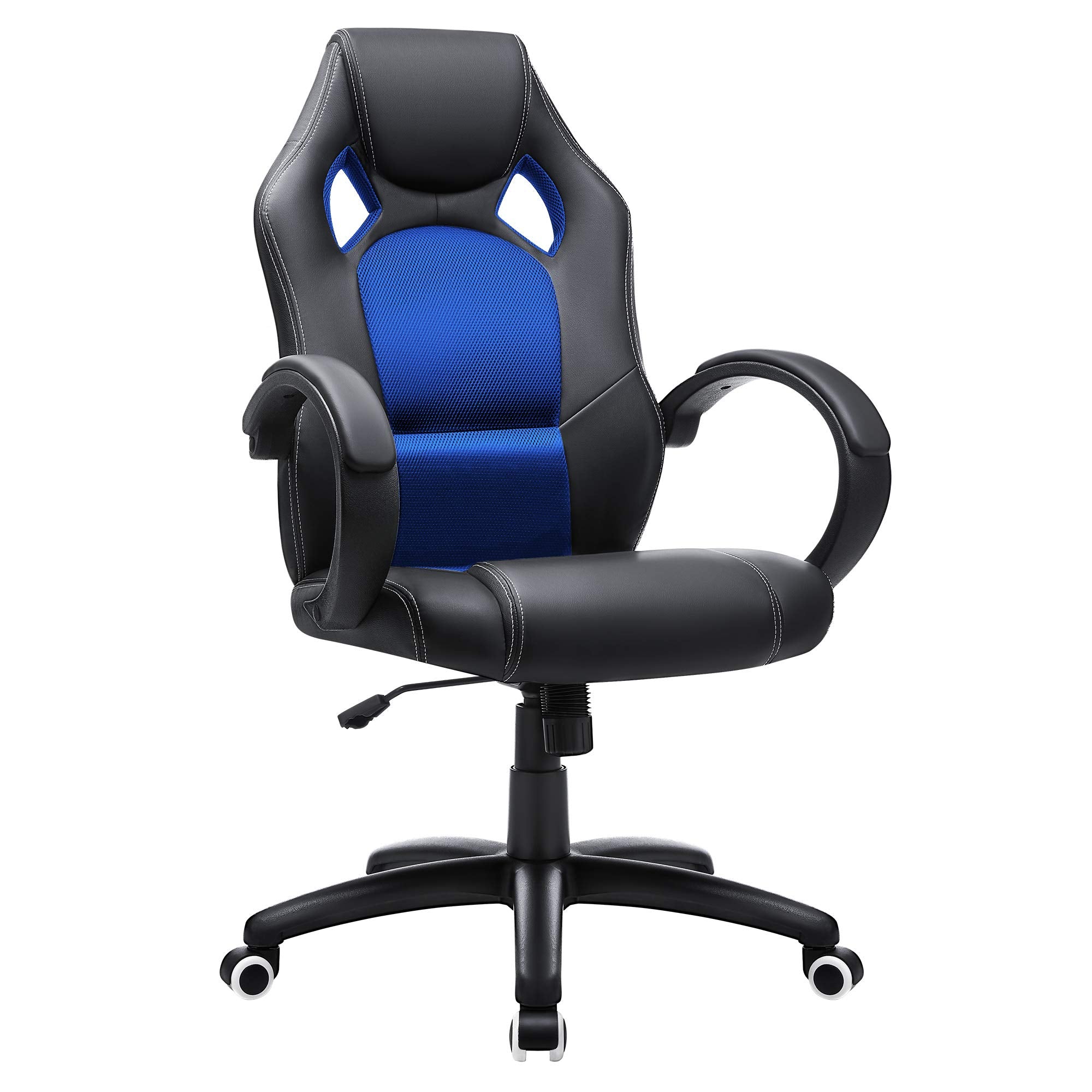 SONGMICS Racing, Cadeira de escritório com rodas, ergonómica, regulável