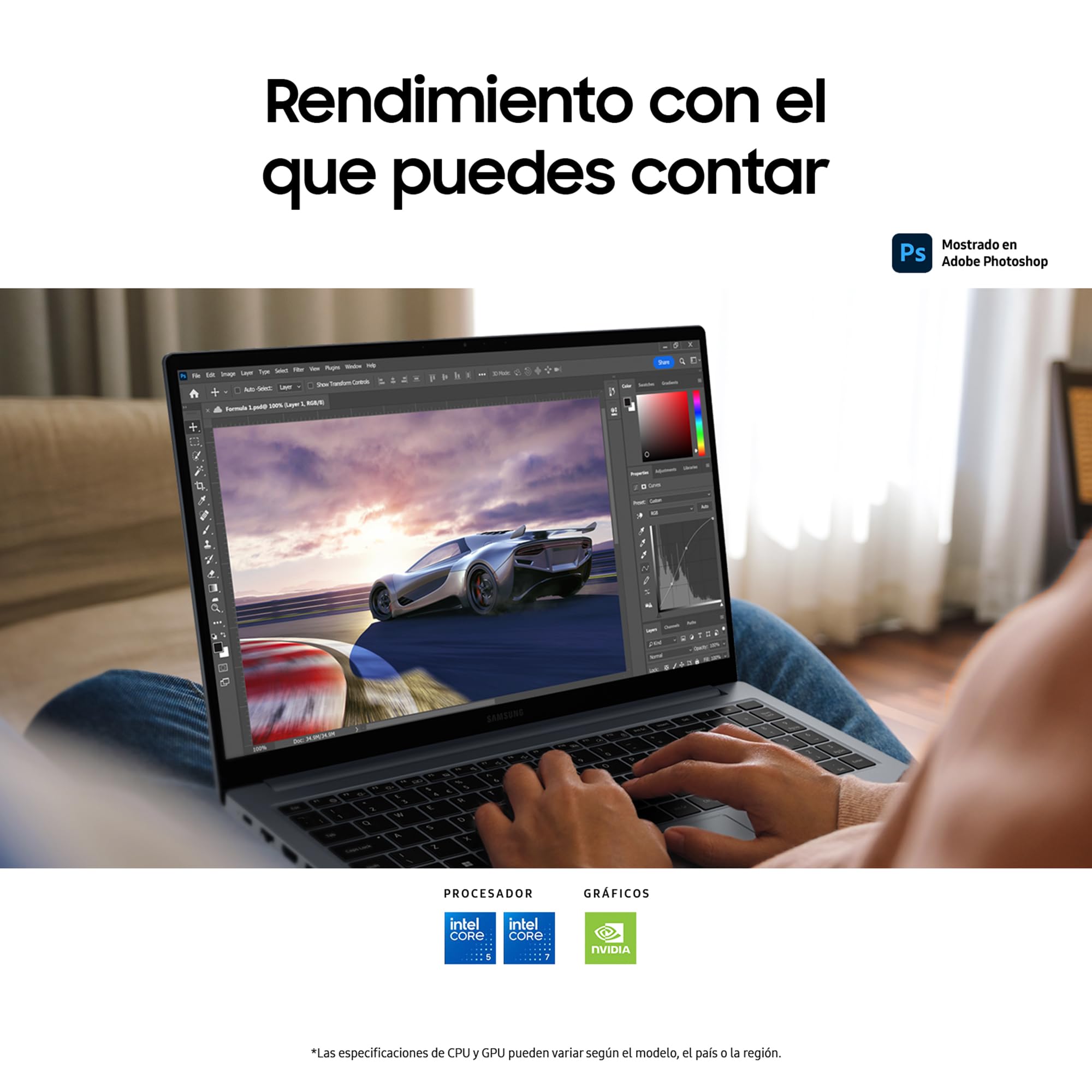 Samsung Galaxy Book4, 15.6" Full HD LED Ultra-Thin Laptop, Intel Core i7 13th Gen i7-1355U, 16GB RAM, 512GB SSD, Intel Iris Xe Graphics, Windows 11 Home, Grey, Spanish QWERTY Keyboard