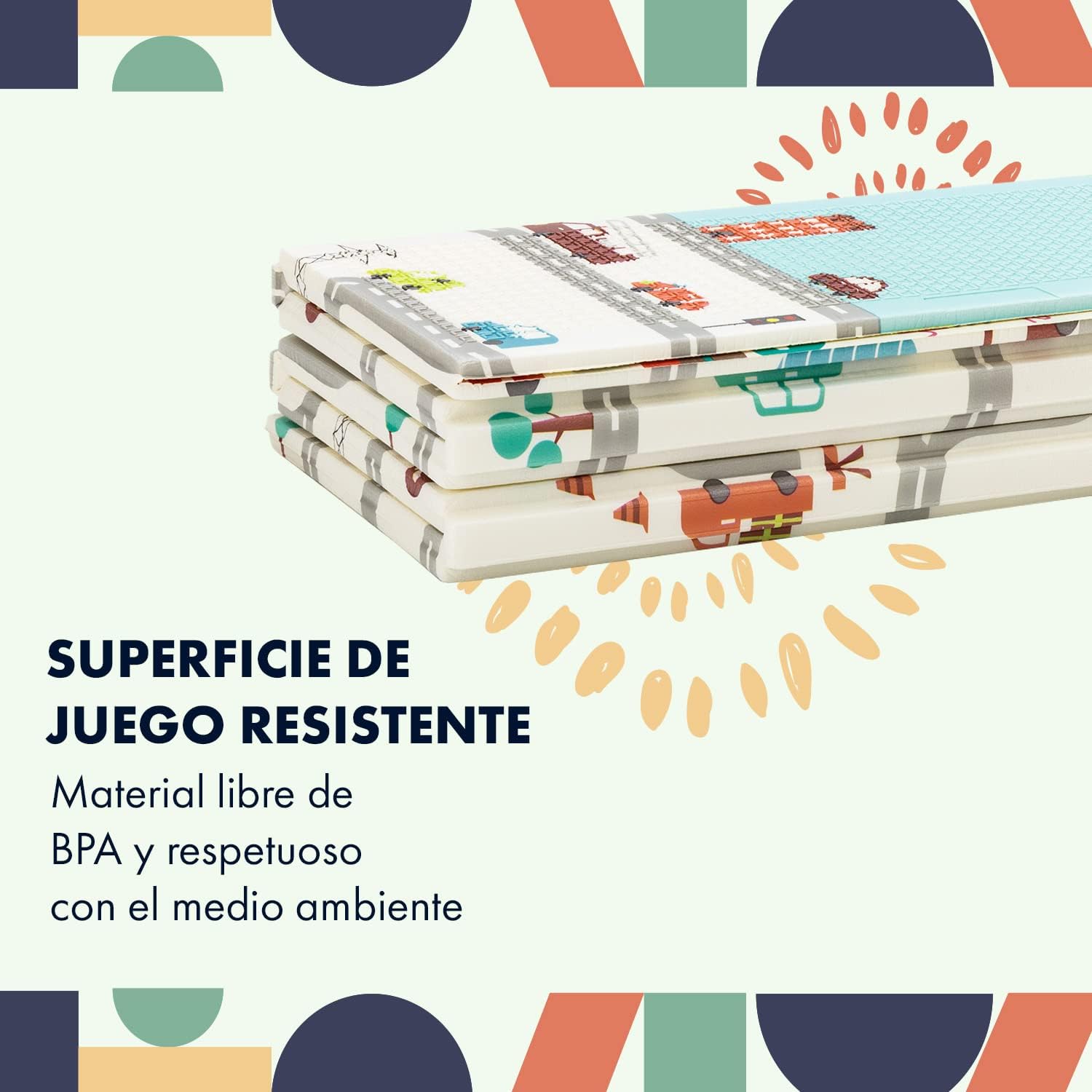 Babify Tapete de espuma XPE para jogos, para bebés
