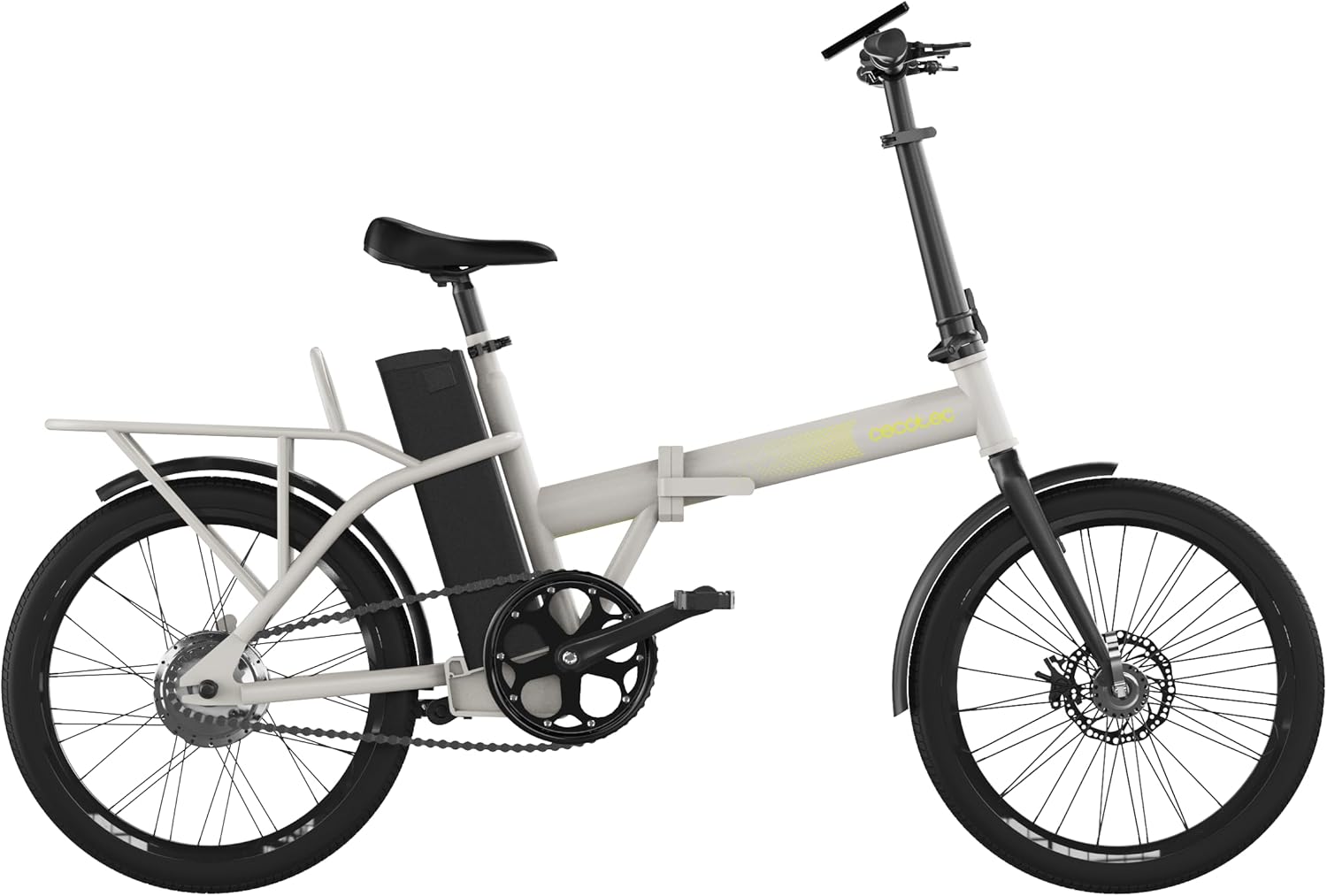 Cecotec Bicicleta Eléctrica de Ciudad, Ruedas 28", hasta 70-90 Km de autonomía, Cuadro Aluminio, Suspensión Delantera, Cambio Shimano, Disco de Freno, Pantalla