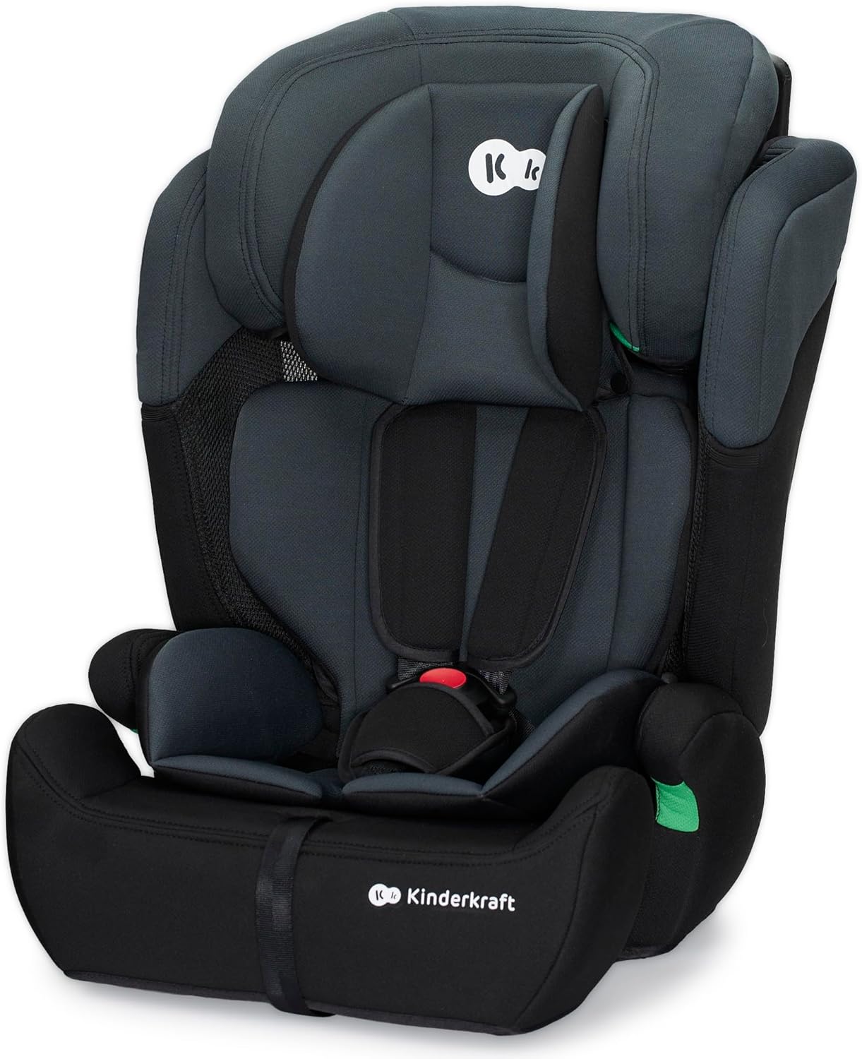 Kinderkraft COMFORT UP I-SIZE 76-150 cm, Silla de coche bebé, Silla coche para niños, Sillade, Cinturón, regula en 11 niveles, Grupo 1/2/3, 15 meses - 12 años, 9-36 kg, Negro