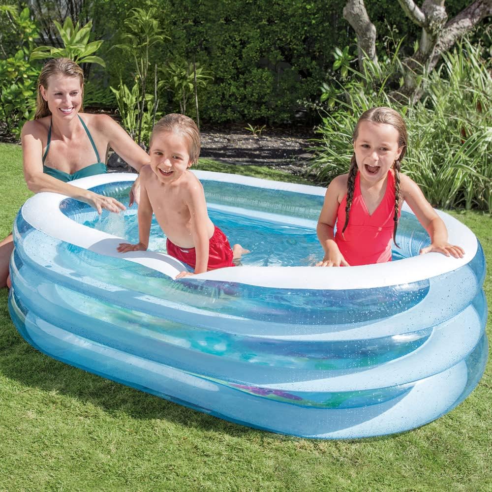 Intex 57482NP Piscina insuflável My Sea Friends 163 x 107 x 46 cm, 230 litros, cor/modelo sortido