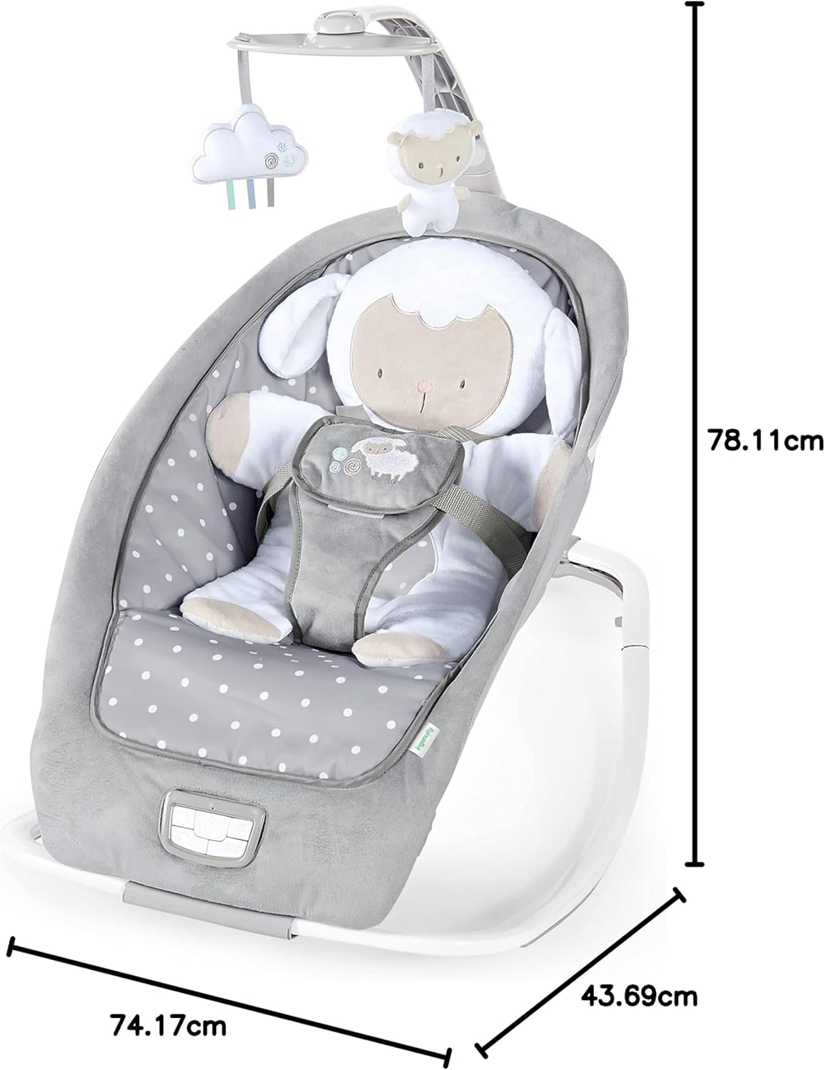 Ingenuity Cuddle Lamb Cadeira de balanço