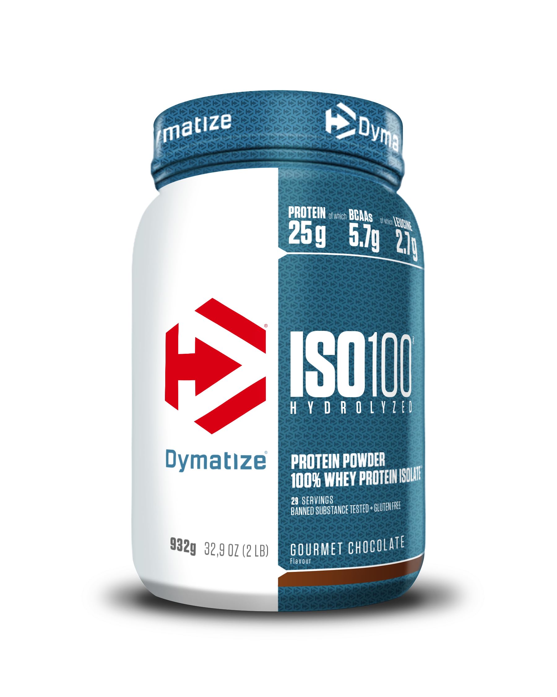 Dymatize ISO 100 Hydrolyzed Gourmet Vanilla 2264 g - Hidrolizado de proteção de soro Whey isolado em pó