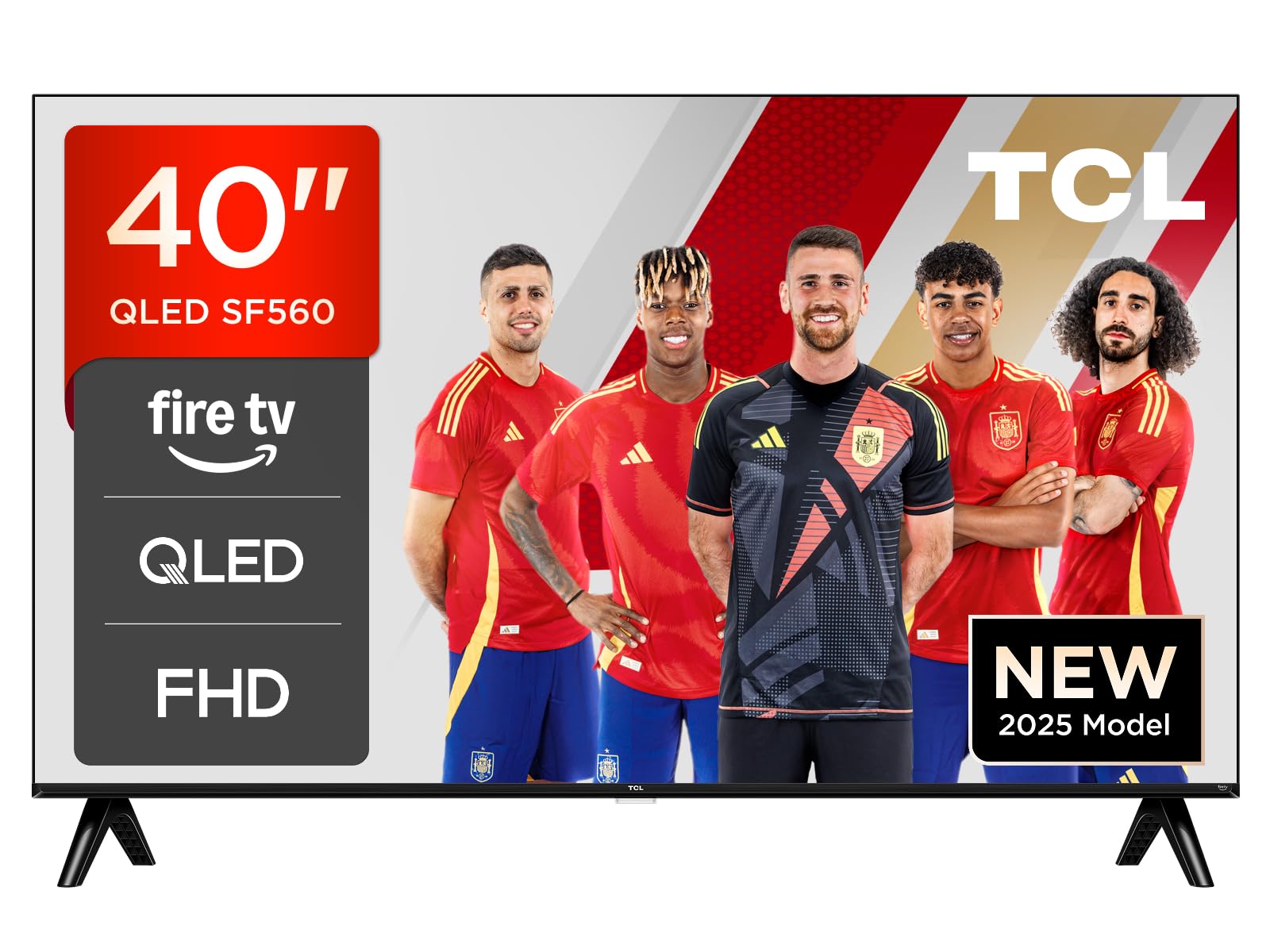 TCL 32SF560 – Smart QLED Full HD 32" TV Direct LED con Fire TVy HDR, Pulsa y Pregunta a Alexa, diseño metálico sin Bisel