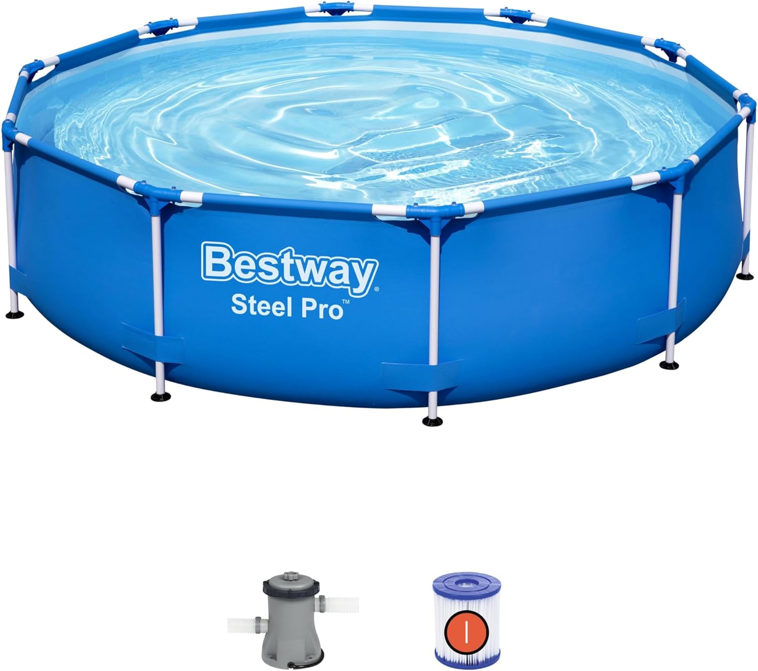 Bestway - Piscina elevada Bestway Steel Pro - Medidas 305 x 75 cm - Modelo n. 56679-2