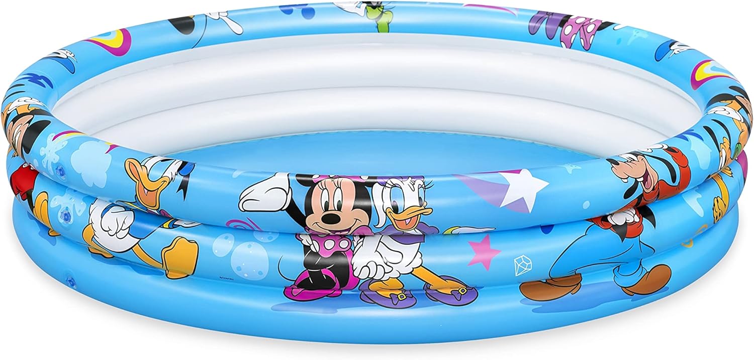 BESTWAY Piscina Hinchable Infantil Disney Junior Mickey & Friends 122x122 cm Multicolor