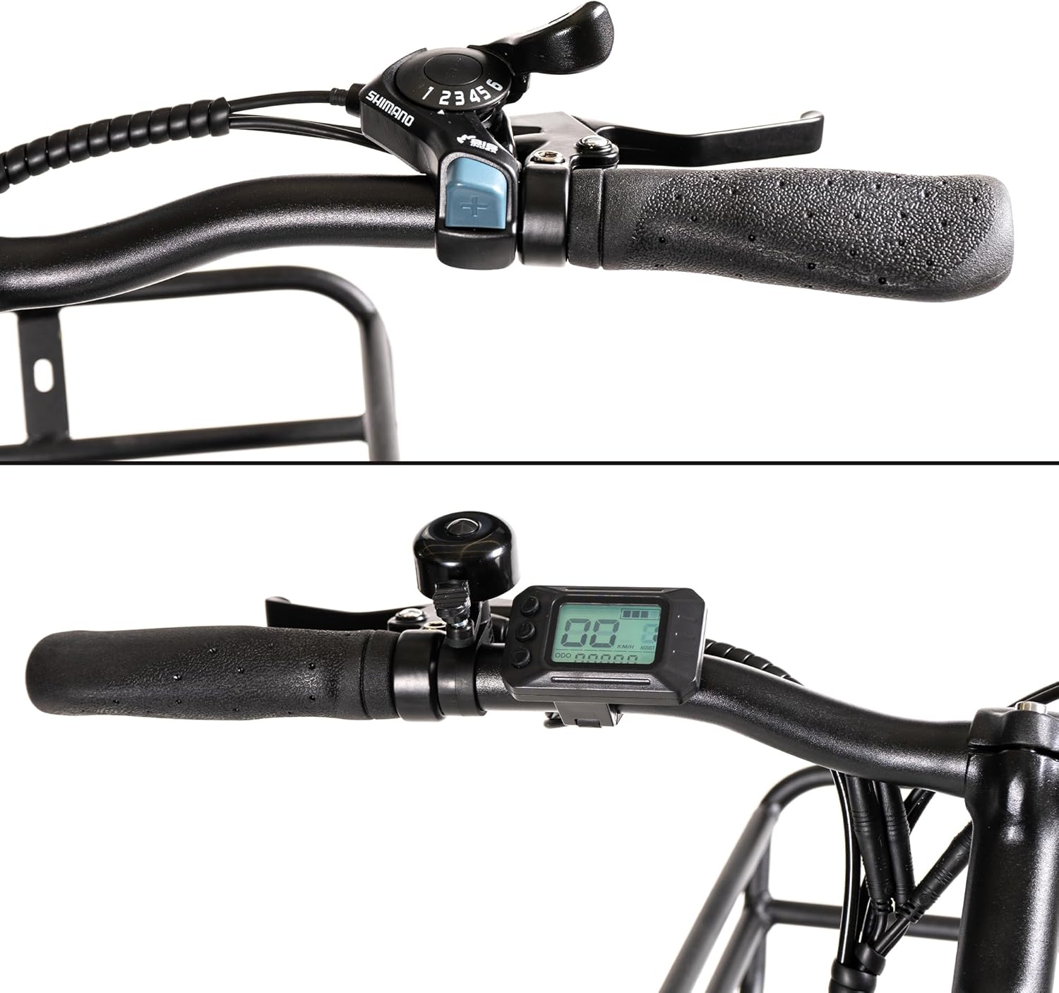 SMARTGYRO eBike Sunset Titanium Bicicleta elétrica urbana, travões de disco, 6 velocidades Shimano, rodas de 27,5 polegadas, bateria de lítio 36 V de 10 Ah, motor sem fios de 250 W, autonomia até 60