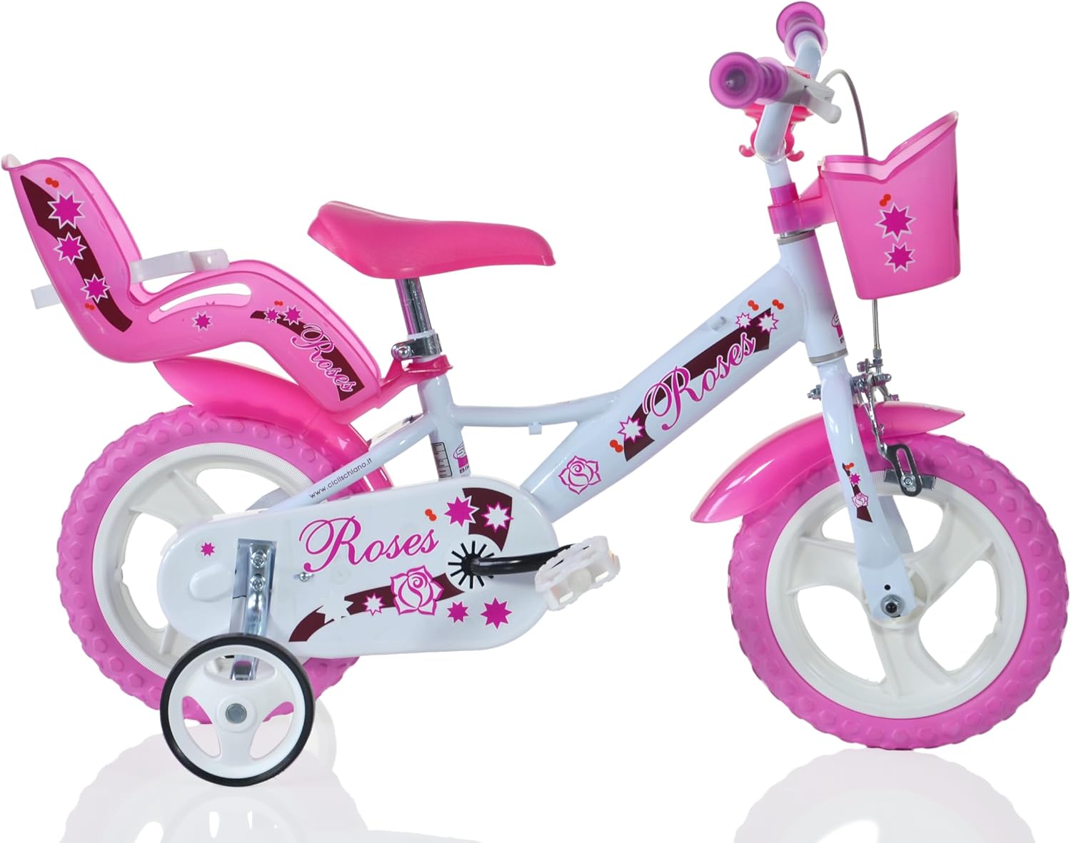 SCH Bicicleta rosas infantis, menina