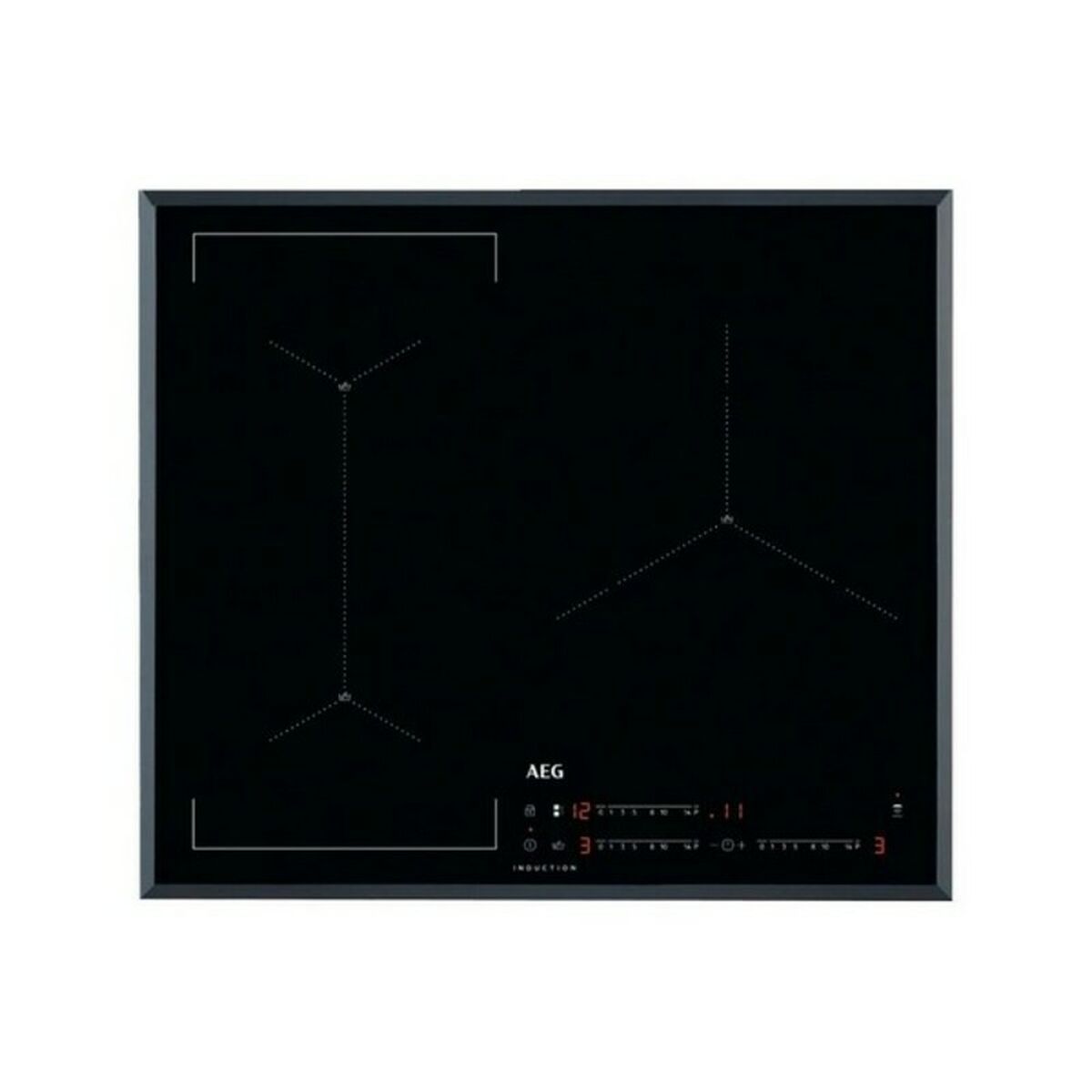 Placa de Indução Aeg IAE63421FB 60 cm (3 Zonas de cozedura)