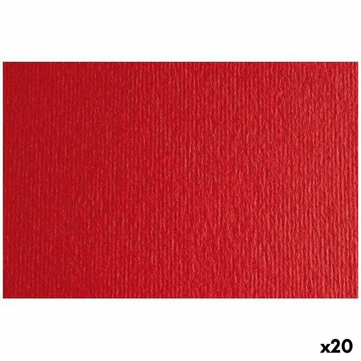 Cartolina Sadipal LR 200 Vermelho 50 x 70 cm Texturada (20 Unidades)