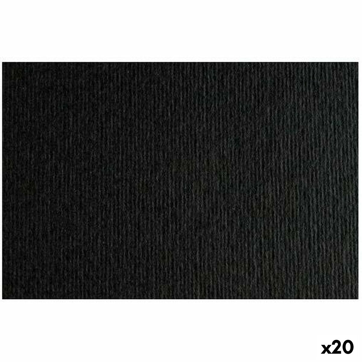 Cartolinas Sadipal LR 200 Preto 50 x 70 cm Texturada (20 Unidades)