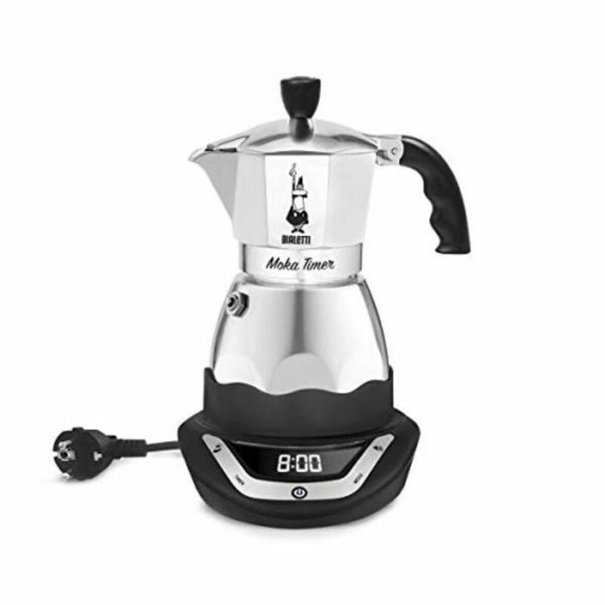 Cafeteira Italiana Bialetti EAsy Timer 6 Aço Alumínio 500 ml 6 Copos