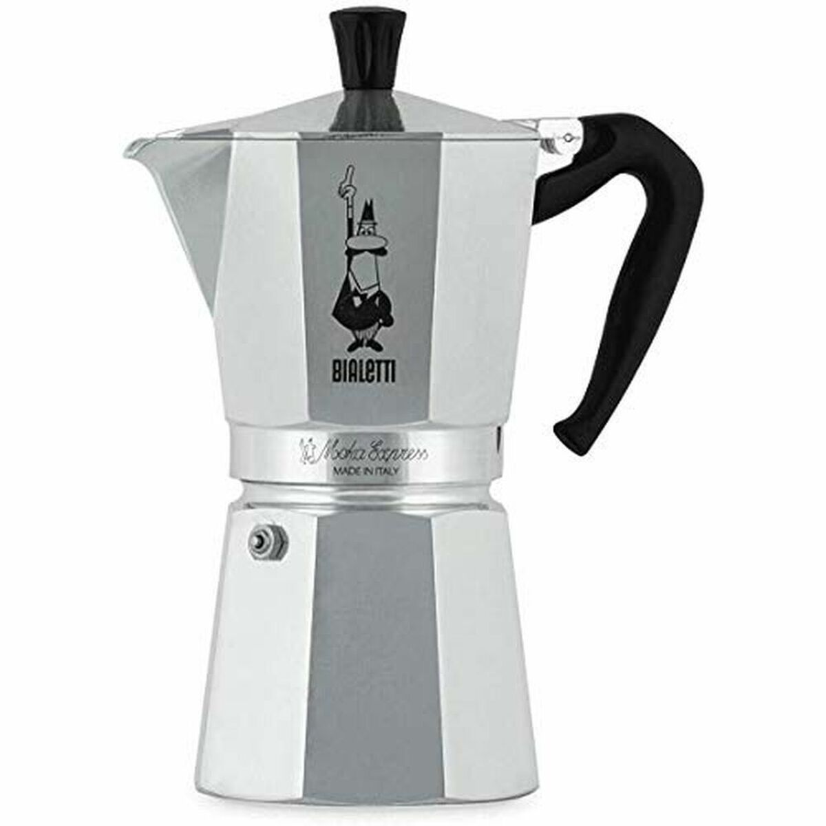 Cafeteira Italiana Bialetti Moka Alumínio 550 ml 9 Copos Prateado