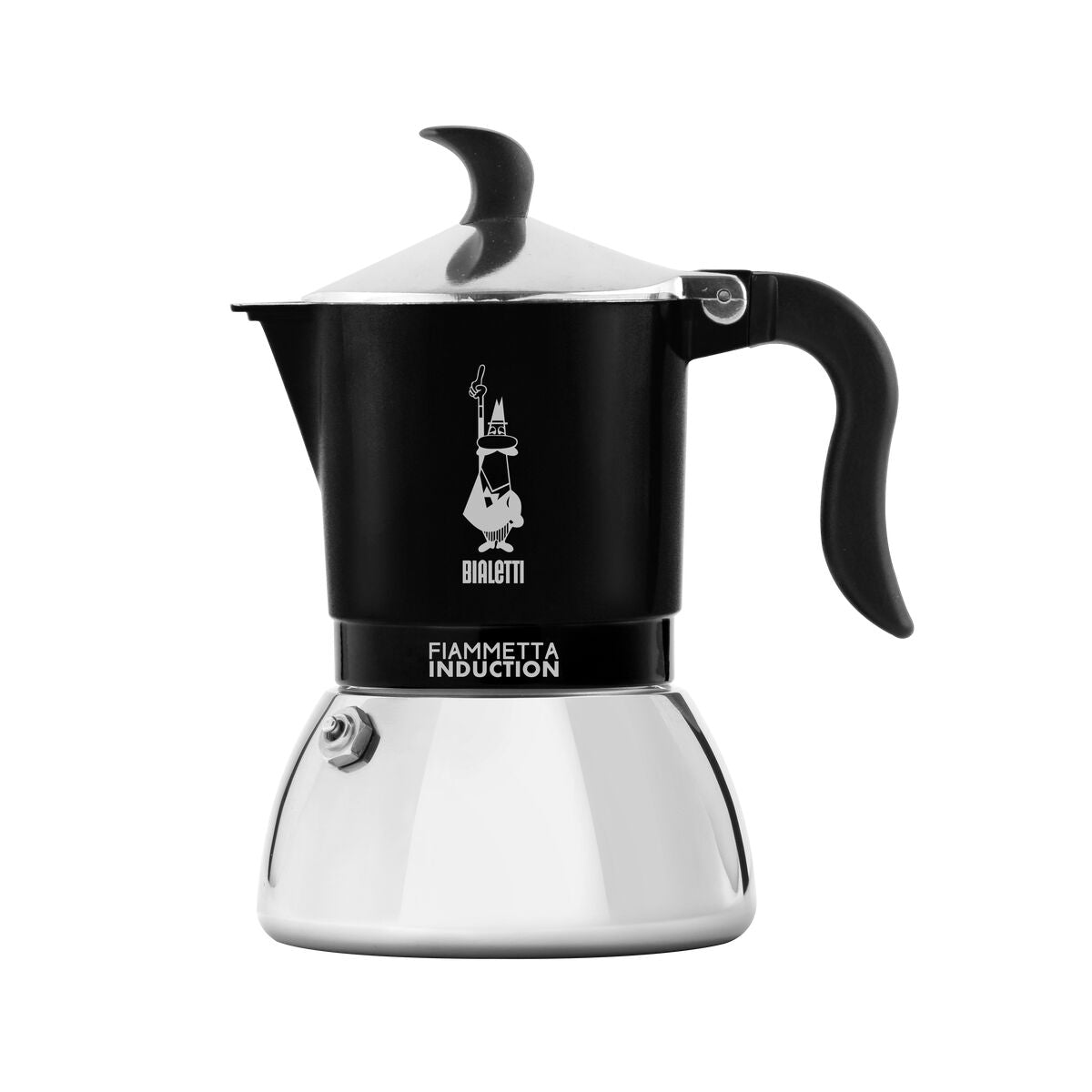 Cafeteira Italiana Bialetti FIAMMETTA Preto Aço inoxidável 2 Kopjes