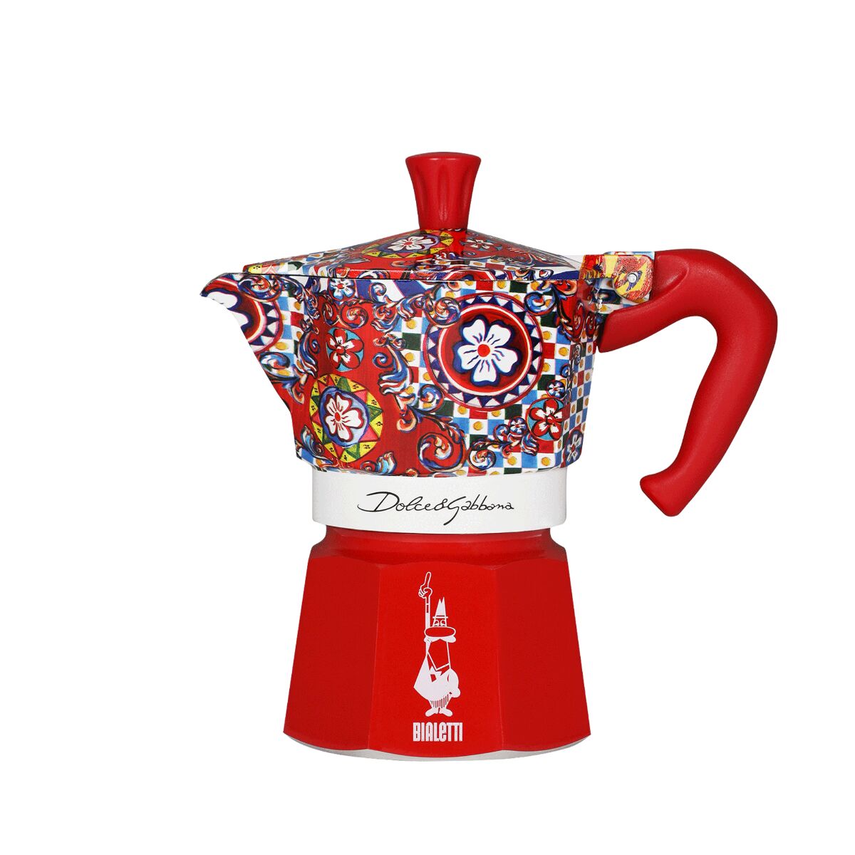 Cafeteira Italiana Bialetti MOKA EXPRESS D&G 3T Alumínio Baquelite 3 Kopjes