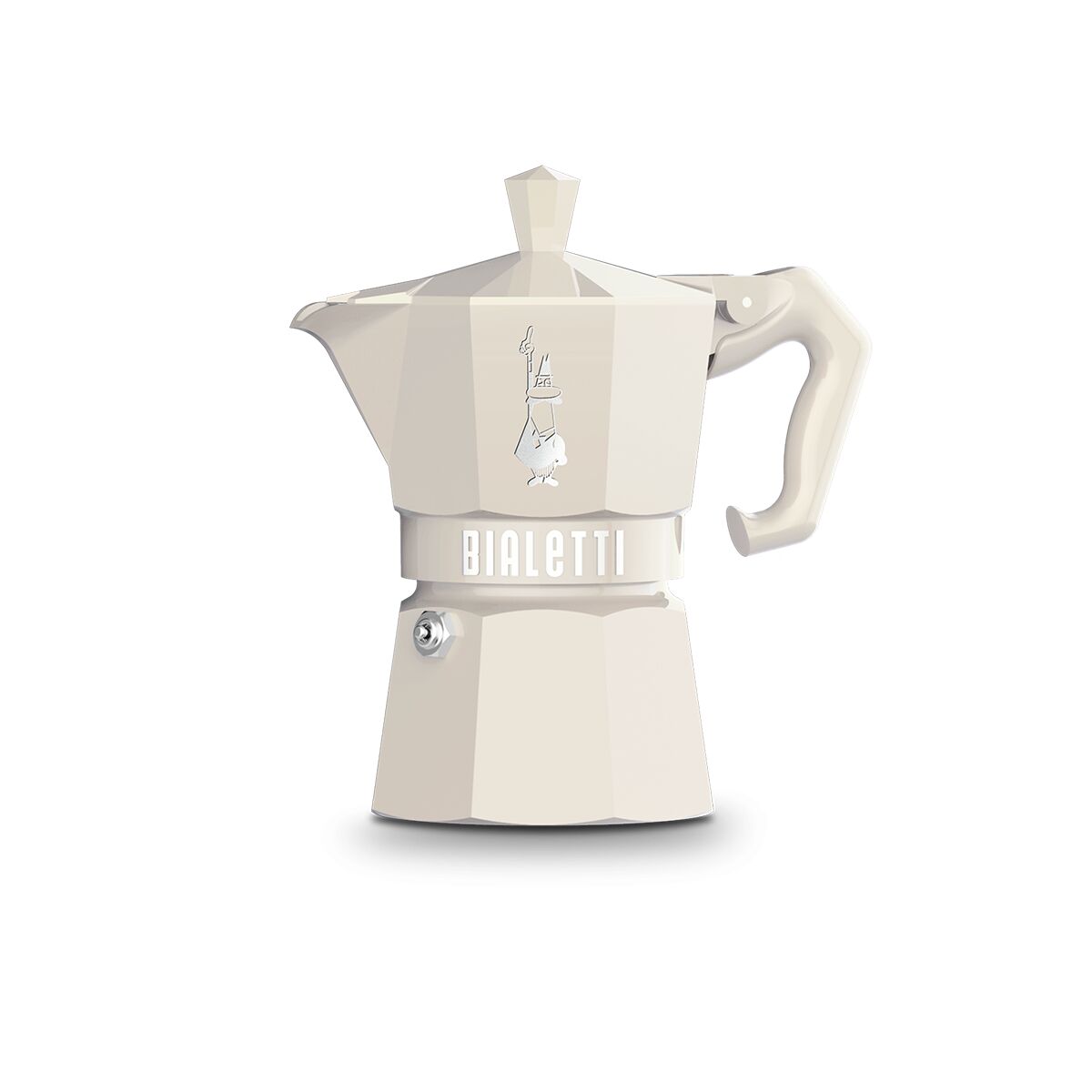 Cafeteira Italiana Bialetti MOKA EXCLUSIVE CREAM 3T Creme Alumínio 3 Kopjes