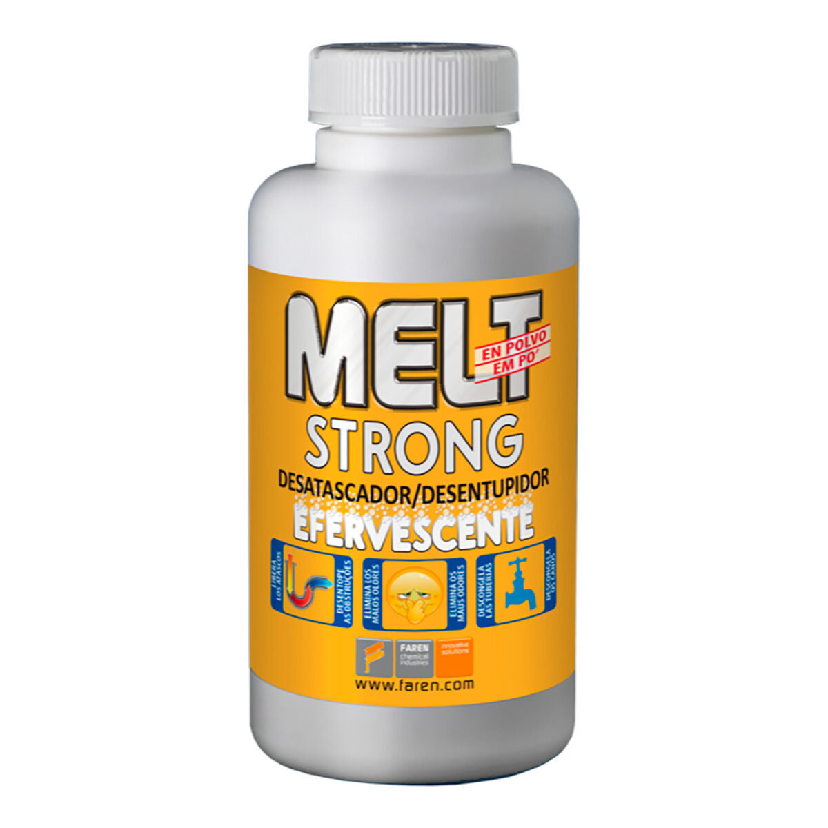 Desentupidor Faren Melt Strong Efervescente Sem ácido 600 g