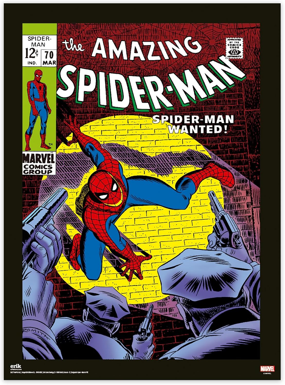 Grupo Erik Póster Marvel Spiderman, 2 cartazes para parede: Laminas decorativas, decoração Spiderman aniversário: Pósteres decorativos (38 x 52 cm)