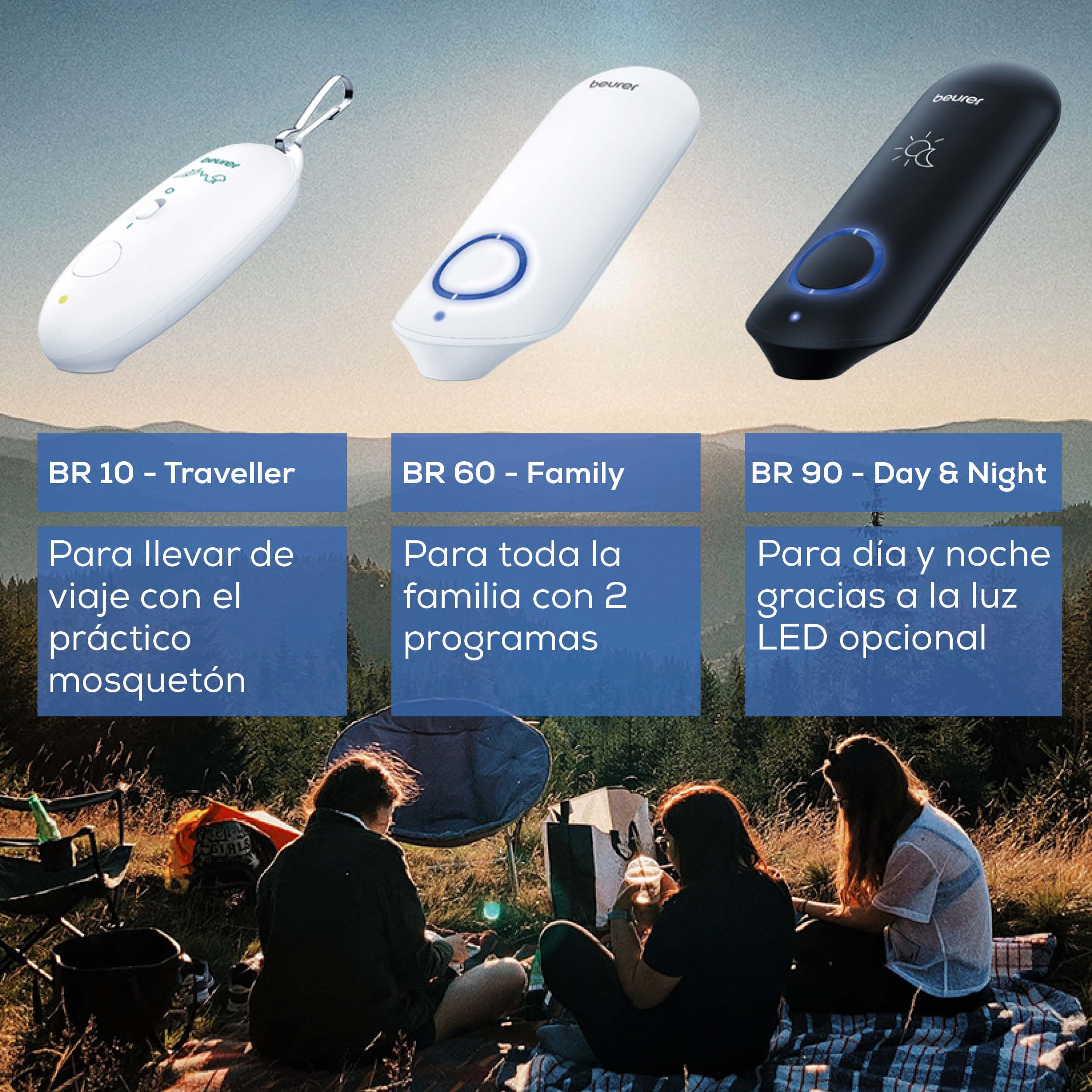 Beurer BR 60 Dispositivo para o tratamento de picadas e mordidas de insetos, alivia a comichão e o inchaço sem substâncias químicas, pequeno e fácil de manusear