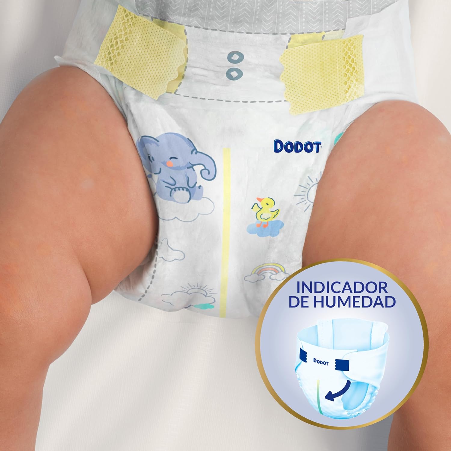 Dodot Pañales Bebé Sensitive, Talla 4 (9-14 kg), 192 Pañales + 4 Pants de Regalo, Hasta 12 h De Protección Antifugas y Cuidado de la Piel, Pack Mensual