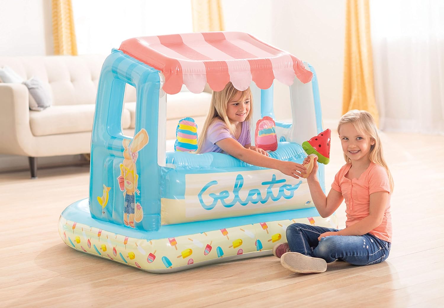 Centro de juegos INTEX heladería hinchable con 3 helados