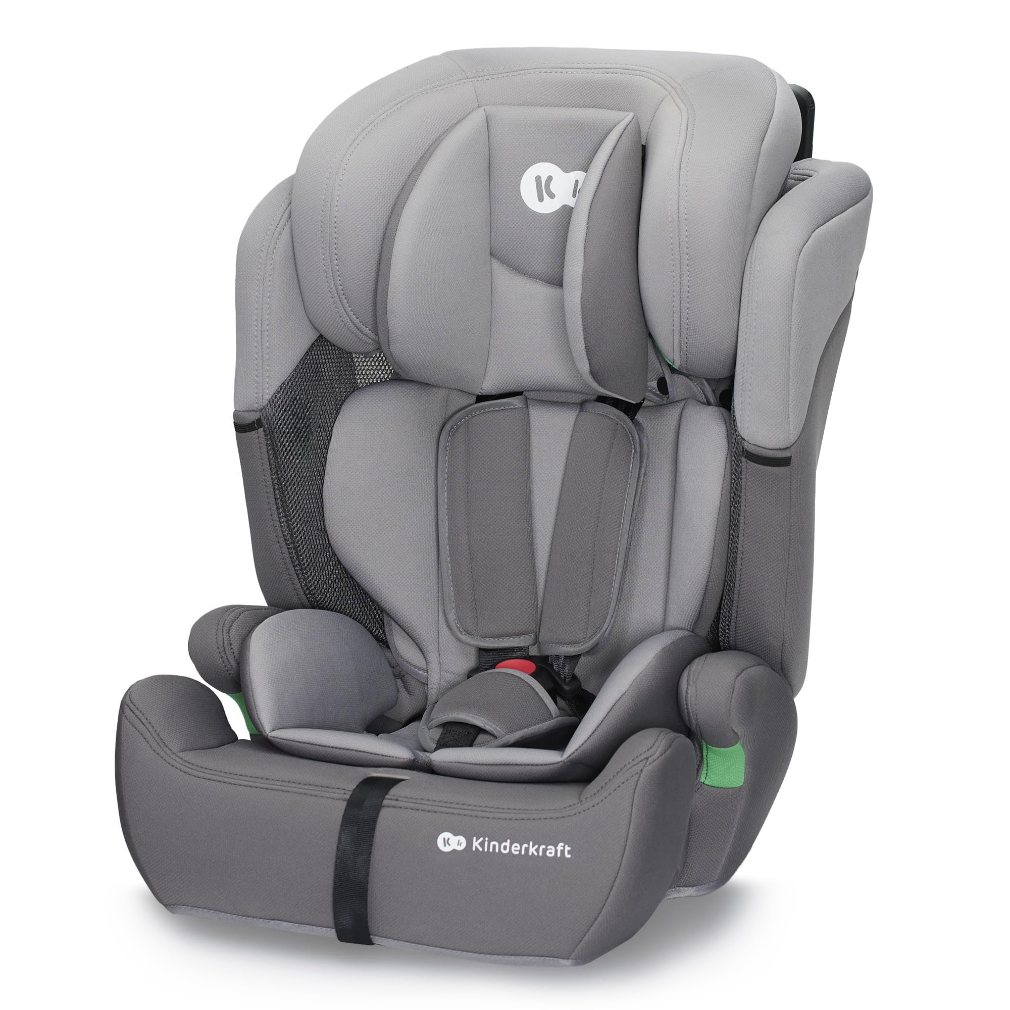 Kinderkraft COMFORT UP I-SIZE 76-150 cm, Silla de coche bebé, Silla coche para niños, Sillade, Cinturón, regula en 11 niveles, Grupo 1/2/3, 15 meses - 12 años, 9-36 kg, Negro
