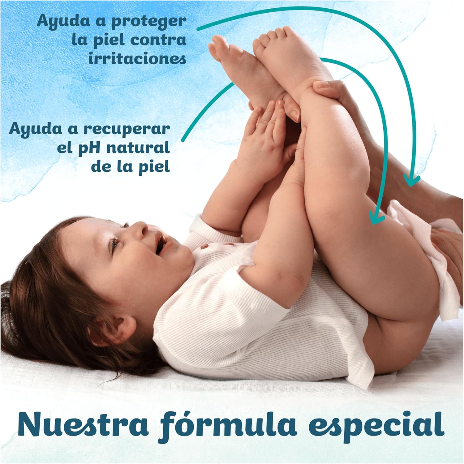 Dodot Toallitas Pure Aqua Para Bebé, 864 Toallitas (18 Packs de 48 Unidades), Ayuda A Restaurar El PH Natural De La Piel, 99% Agua, Sin plástico