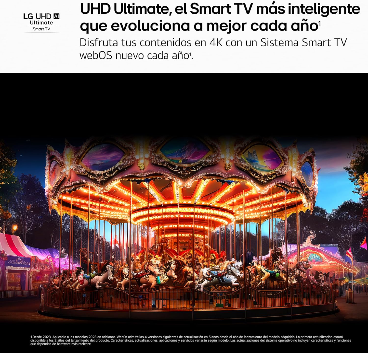 LG 43UA73006LA Televisão 43", UHD 4K, WebOS 25, Ultimate IA, HDR10 Pro, Super Upscaling, Dolby Digital Plus, Google Assistant, preto