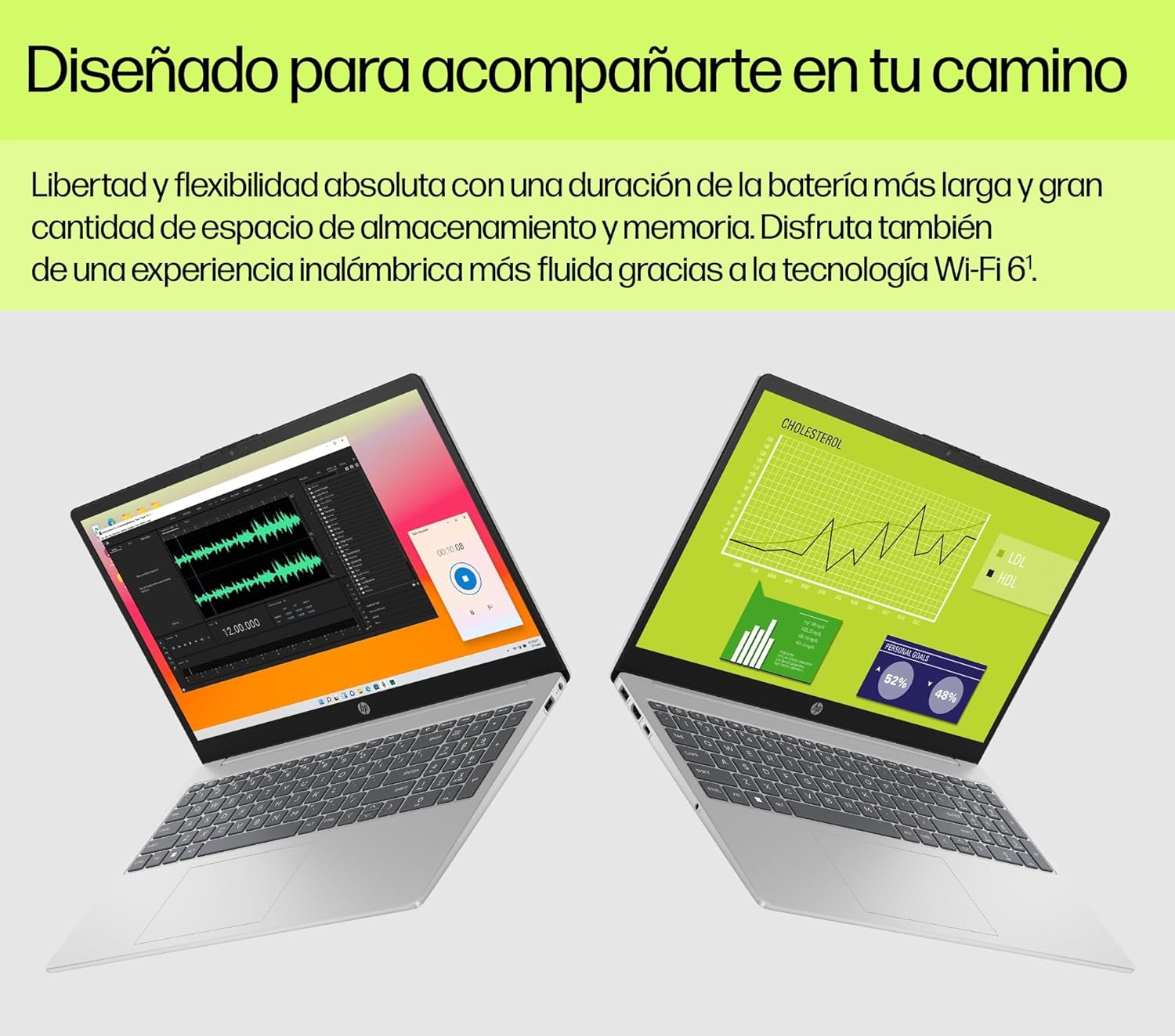 HP 15-fd0193ns Computador portátil FHD de 15,6" (Intel Core i3-N305, 8 GB RAM, 512 GB SSD, Intel UHD Graphics, sem sistema operativo), prateado e azul, teclado QWERTY espanhol