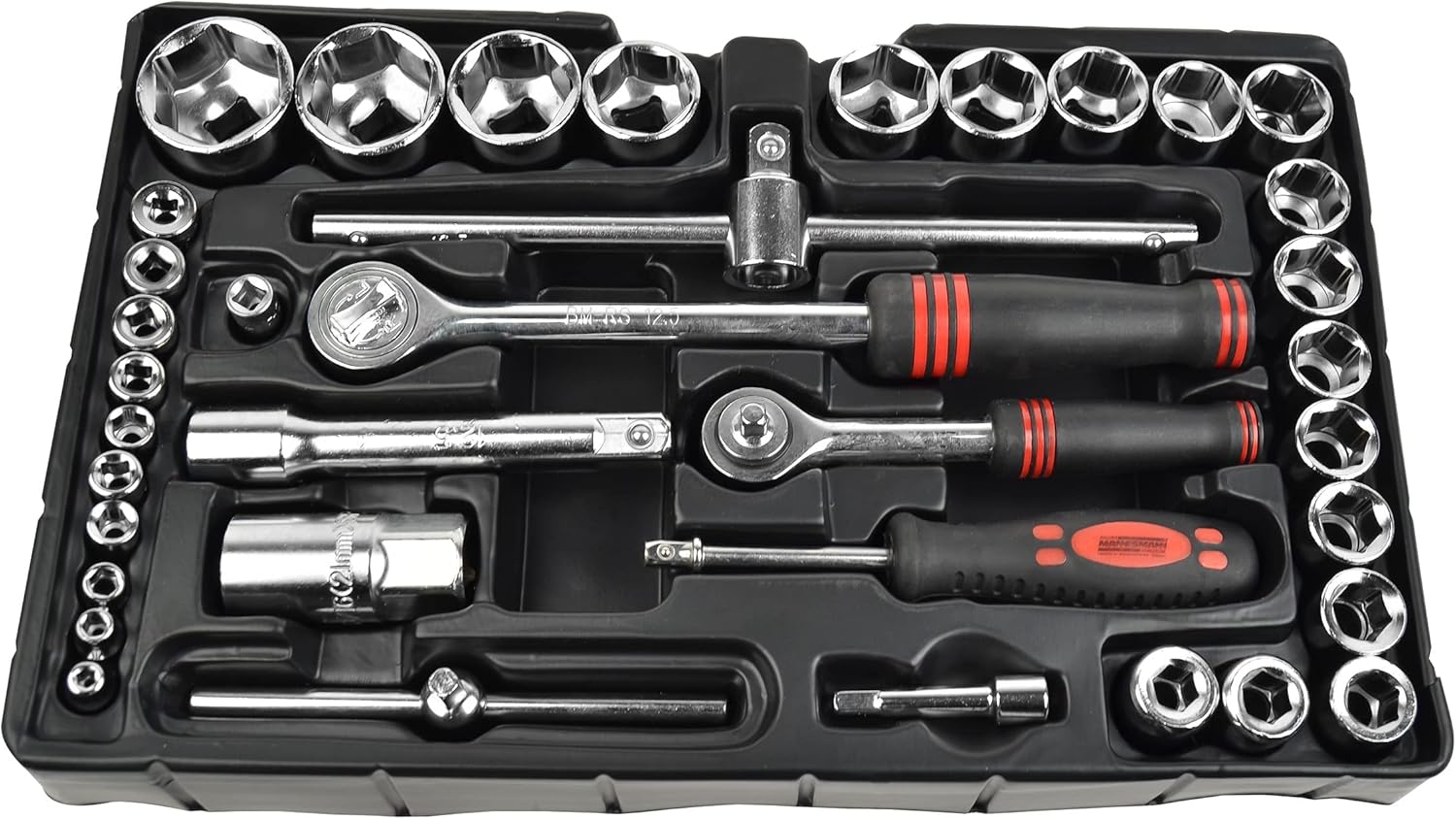Mannesmann M29066 Caixa de ferramentas equipada com 155 peças
