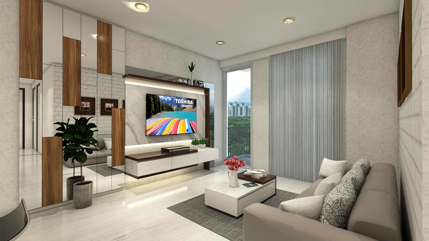 TOSHIBA 50UV2363DG Smart TV 4K UHD de 50", sin Marcos, con HDR10, Dolby Audio, Compatible con Asistente de Voz Alexa y Google