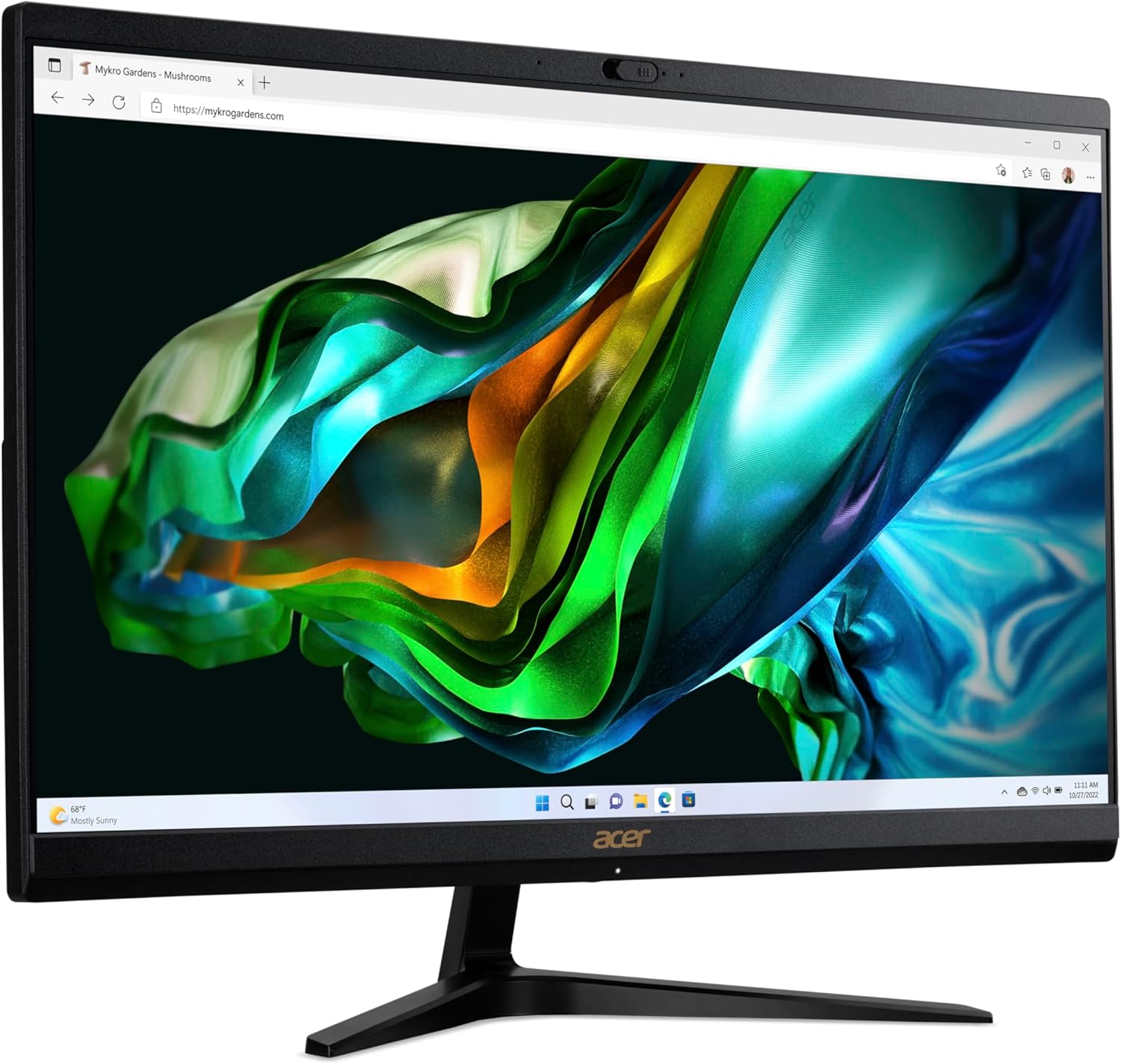 Acer Aspire C24-1800 All in One, monitor FullHD de 24" (Intel Core i5-12450H, 16 GB RAM, 512 GB SSD, Intel Iris Xe Graphics, Windows 11 Home), preto, teclado QWERTY espanhol e rato Sem fios