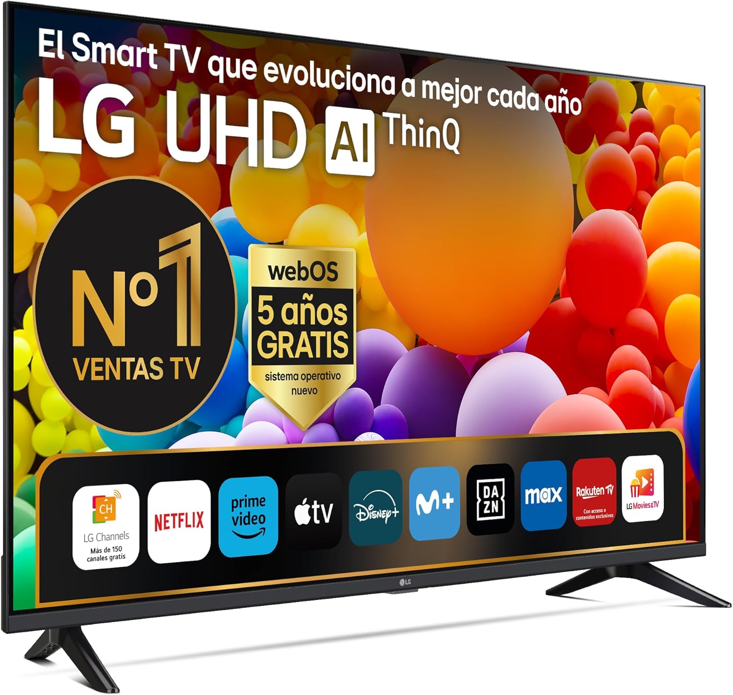 LG 43UT73006LA 43", UHD 4K, série UT73, Smart TV, WebOS24, Processador a5, HDR10, Dolby Digital Plus, SmartTV, 3840x2160, preto