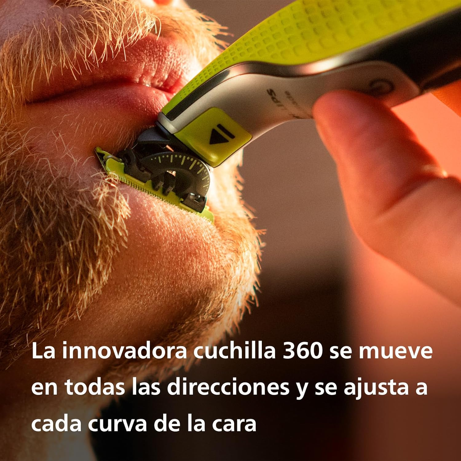 Philips OneBlade 360 Máquina de barbear híbrida, barbeador elétrico e máquina de barbear, 2 lâminas 360, guia de pente ajustável 5 em 1 (modelo QP2734/30)