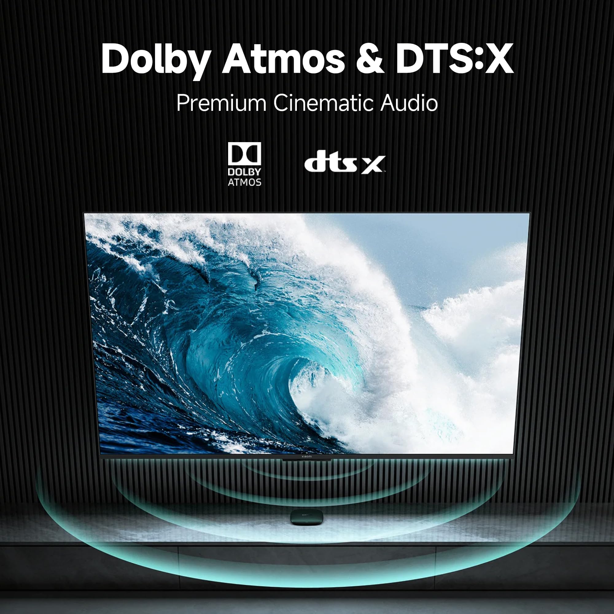 Xiaomi TV Box S (3ª geração), leitor multimédia de streaming 4K Ultra HD, 2 GB de RAM, 32 GB de memória, Smart TV Box, compatível com Google TV, Dolby Vision, HDR10+, Dolby Atmos, DTS-X, projeção sem fios, WiFi 6, preto