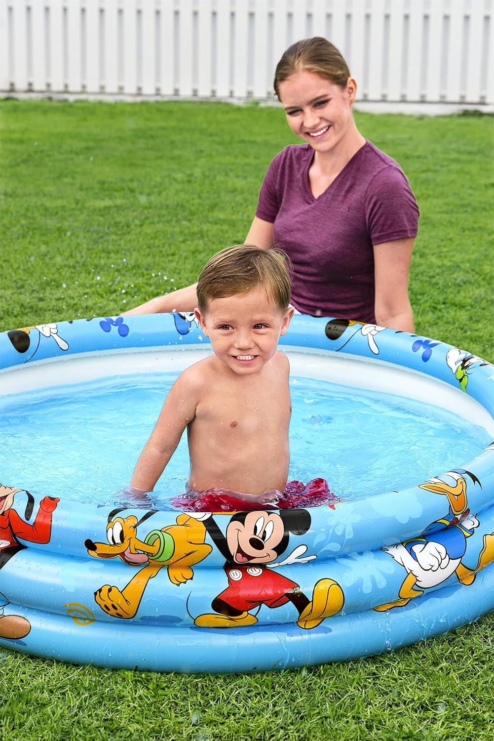 BESTWAY Piscina Hinchable Infantil Disney Junior Mickey & Friends 122x122 cm Multicolor