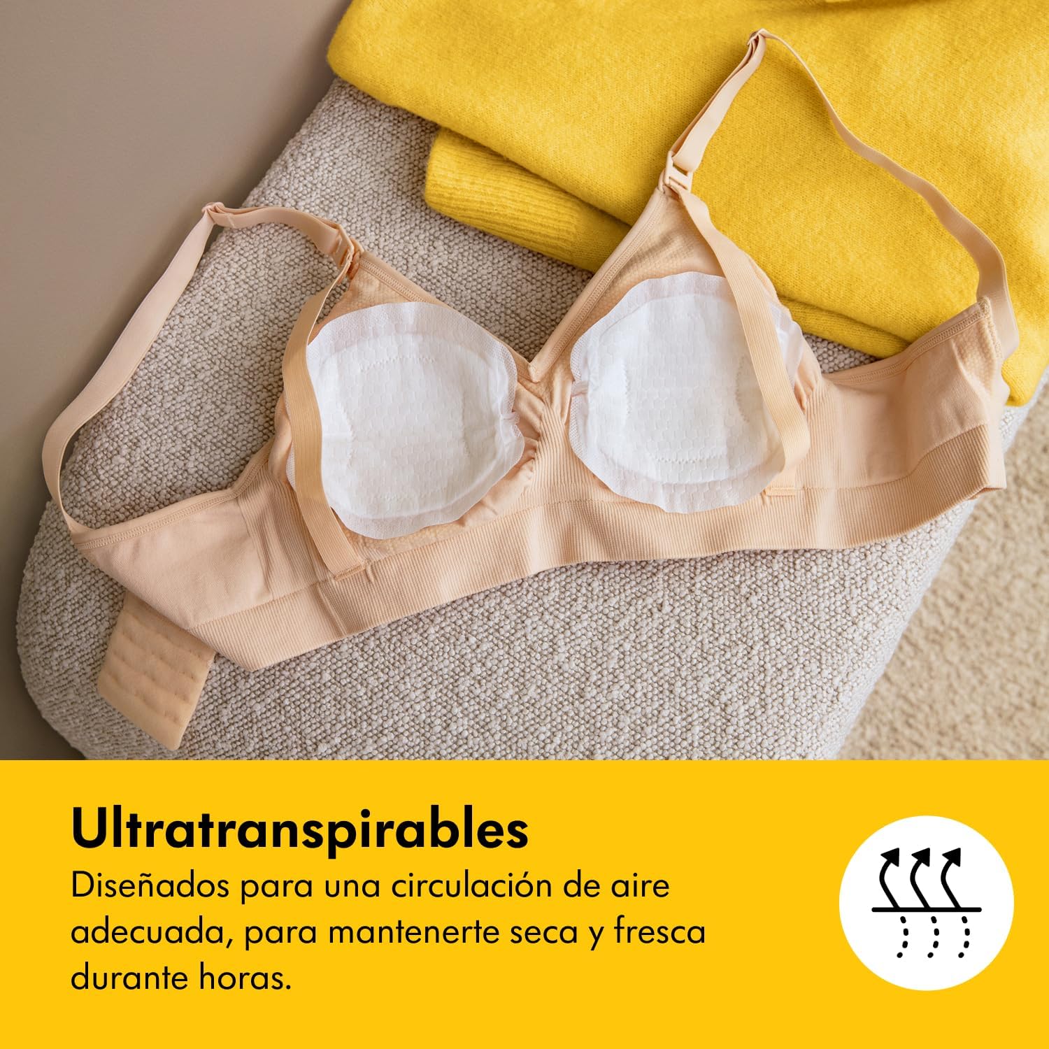 Medela discos absorventes respiráveis para amamentação, design discreto para uso confortável, embalagem de 120, exclusivo na Amazon