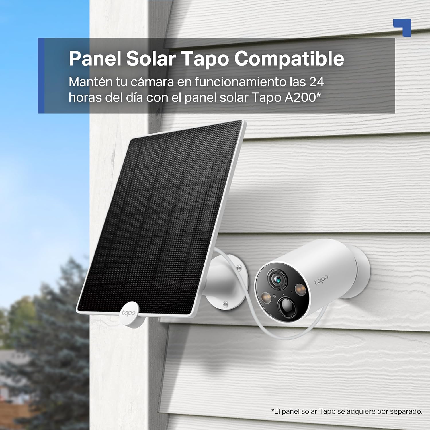 Tapo [2024 novo] C425 - Câmara Wi-Fi de bateria para exterior/interior, 2K QHD, 1000 mAh, IA aprimorada, visão noturna colorida, base magnética, sem necessidade de hub, compatível com Painel solar