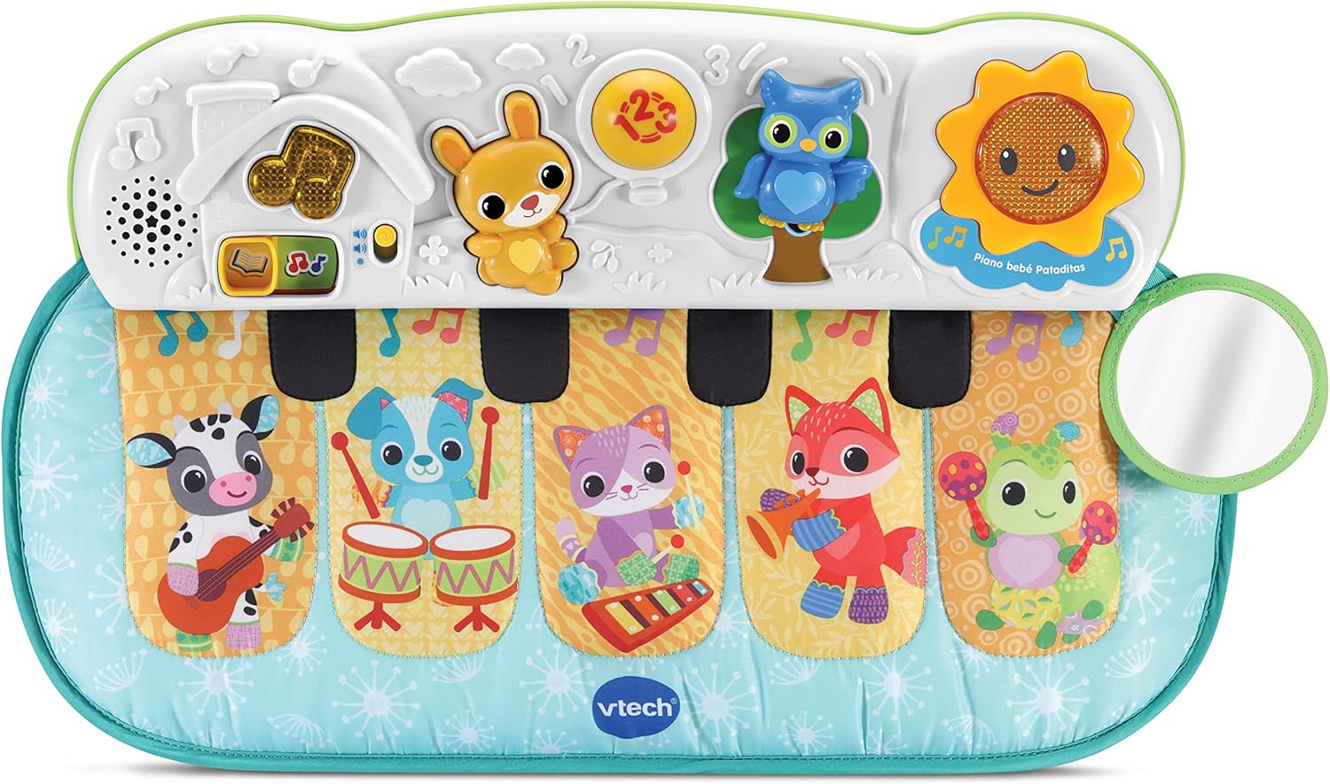 VTech Baby piano bebé batatas musicais, brinquedo de berço para bebés + 3 meses, versão ESP.