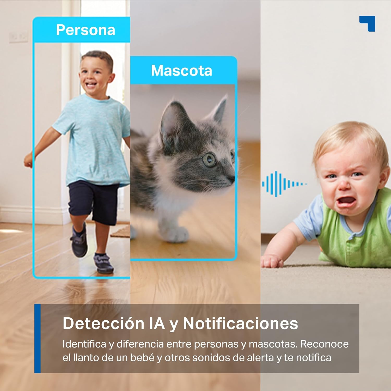Tapo C225 - IA Câmara de vigilância 360°, 2K QHD, Inteligente de IA, visão noturna, áudio bidirecional, detecção de movimento, suporta cartão SD 512G, controlo remoto, configuração fácil