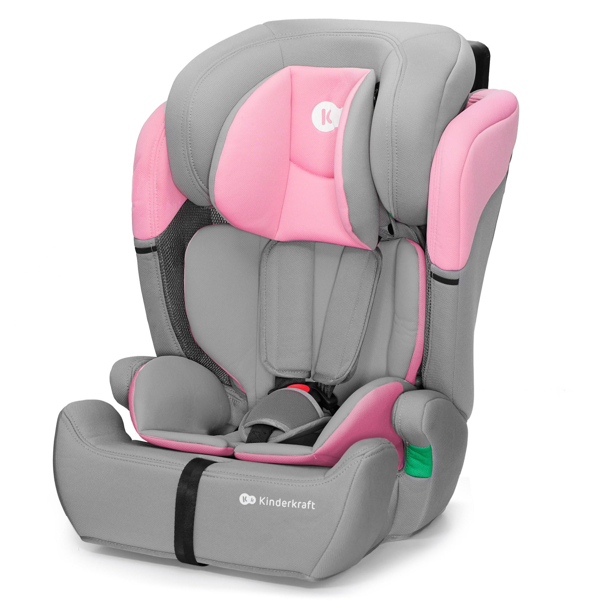 Kinderkraft COMFORT UP I-SIZE 76-150 cm, Silla de coche bebé, Silla coche para niños, Sillade, Cinturón, regula en 11 niveles, Grupo 1/2/3, 15 meses - 12 años, 9-36 kg, Negro