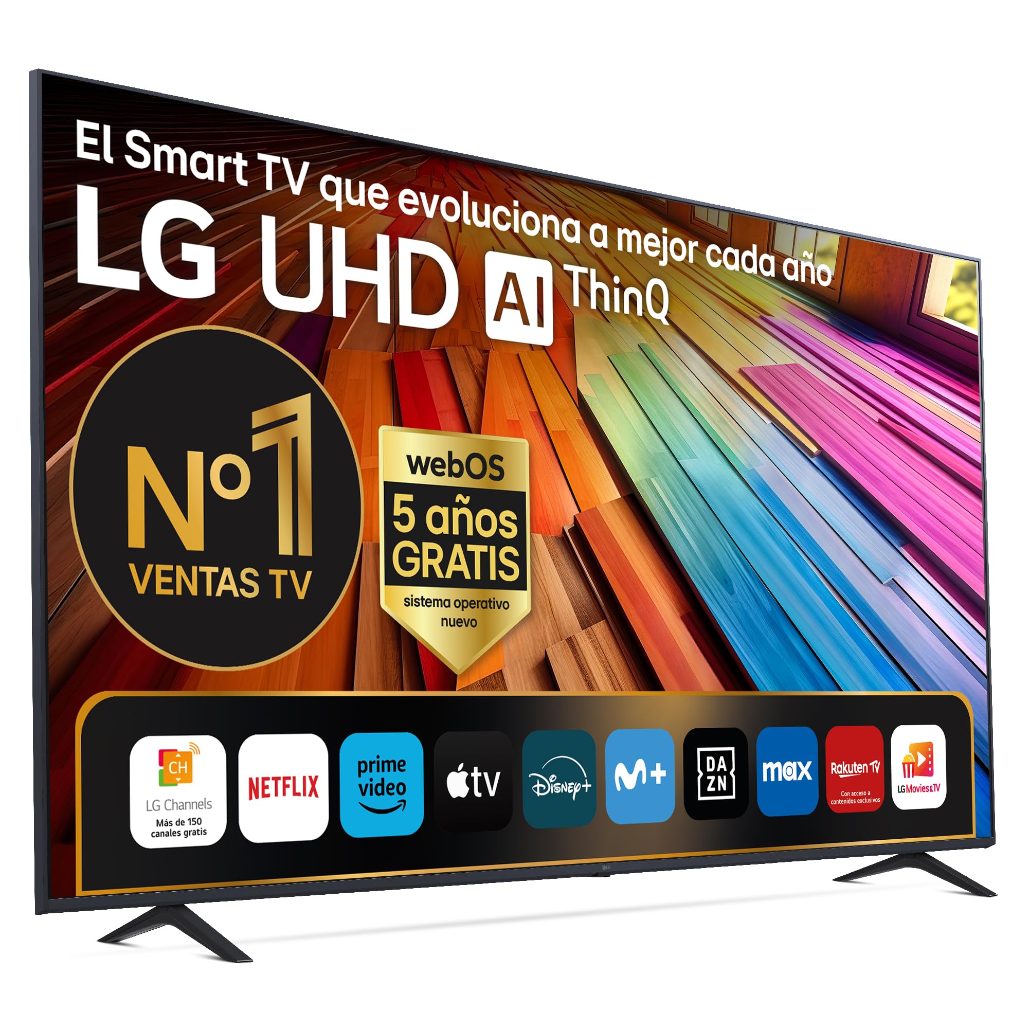 LG 43UT73006LA 43", UHD 4K, série UT73, Smart TV, WebOS24, Processador a5, HDR10, Dolby Digital Plus, SmartTV, 3840x2160, preto