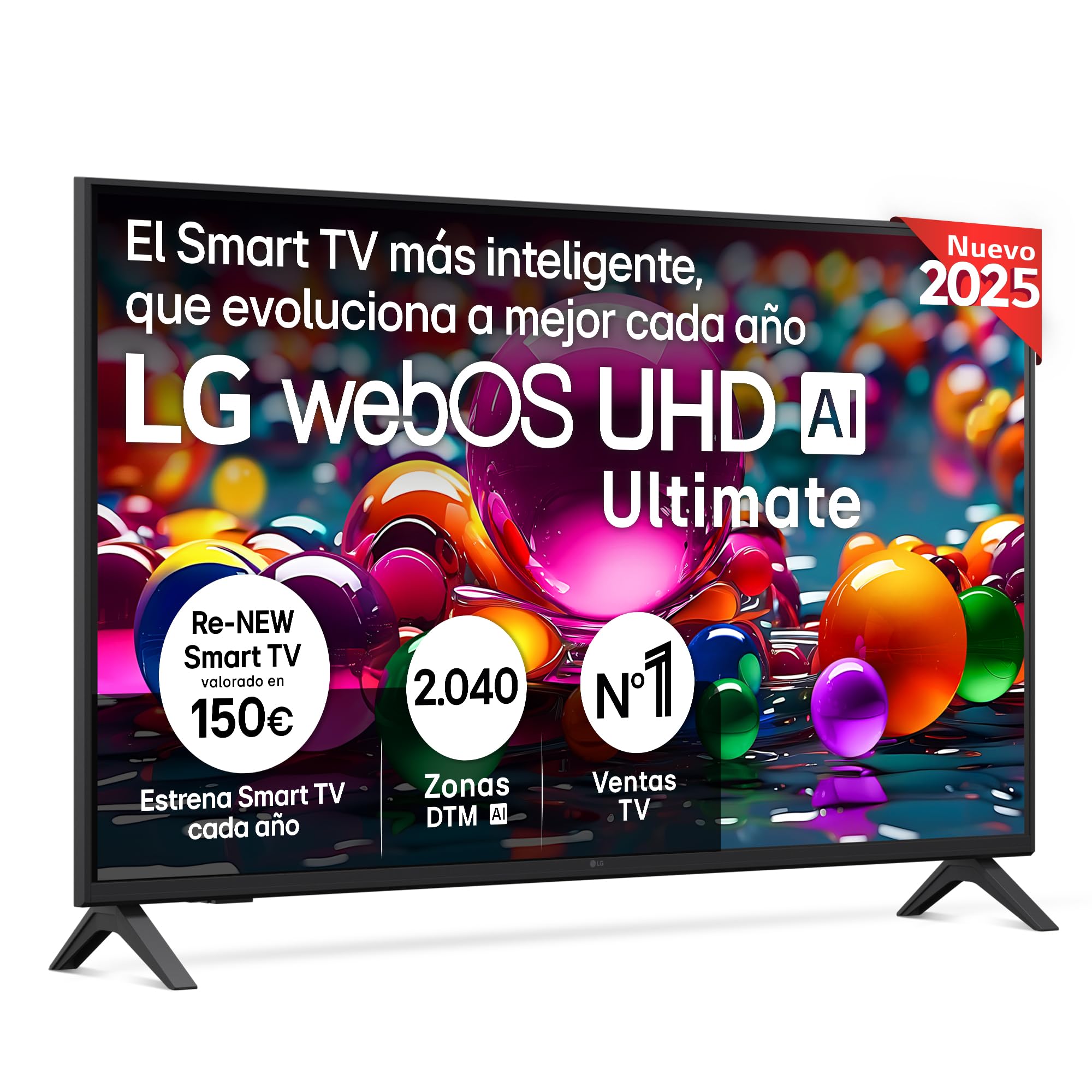 LG 43UT73006LA 43", UHD 4K, série UT73, Smart TV, WebOS24, Processador a5, HDR10, Dolby Digital Plus, SmartTV, 3840x2160, preto