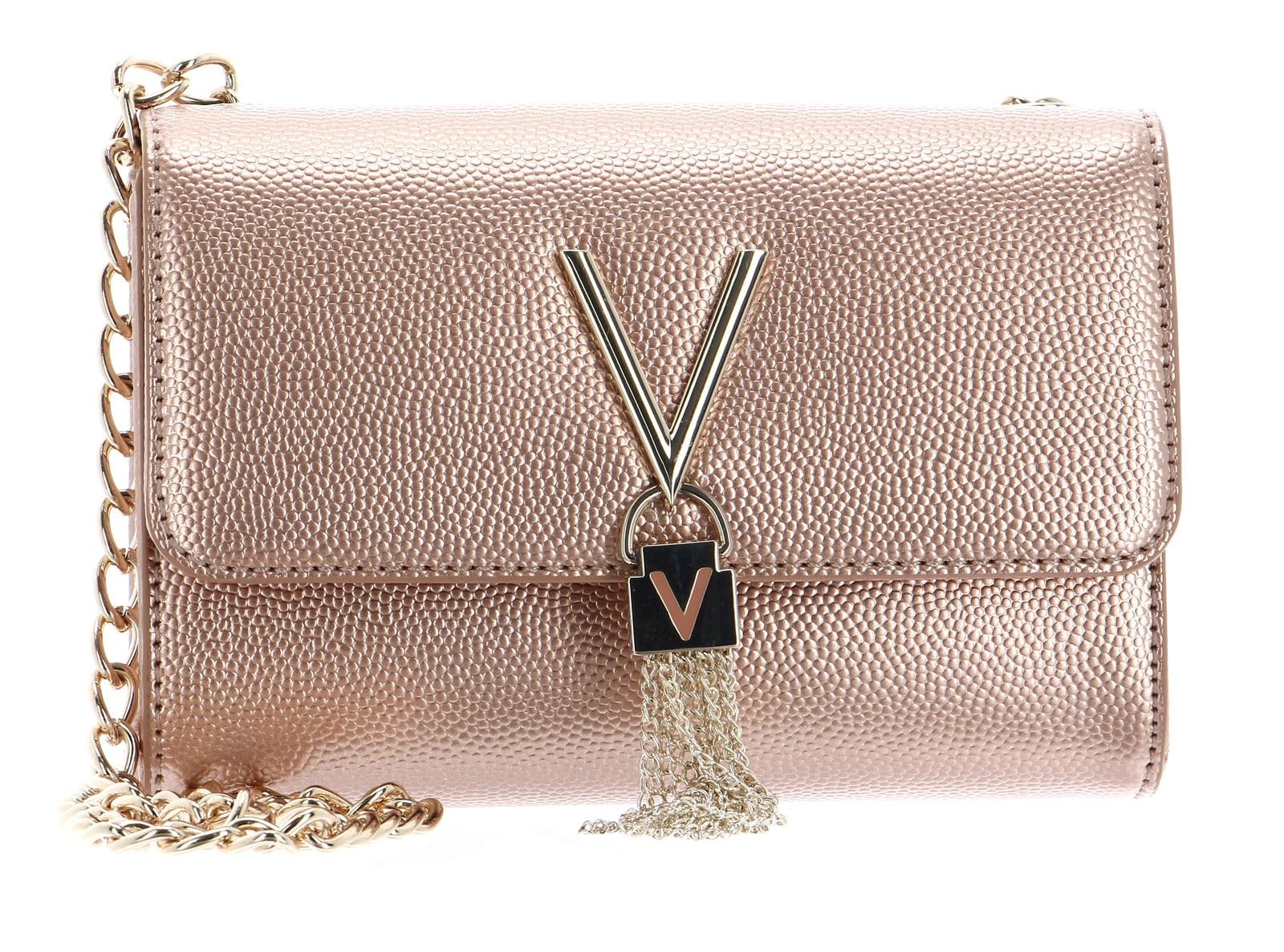 Valentino by Mario Valentino Divina, Mala para mulher, prata, 5 x 11,5 x 17 cm (B x H x T)