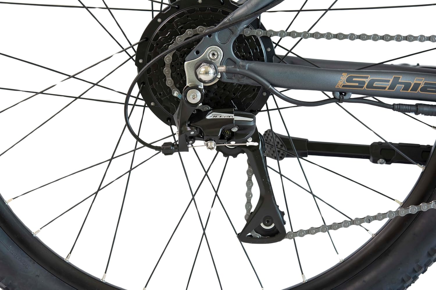 F.lli Schiano Braver, bicicleta elétrica MTB, 27,5", bateria de 36 V de 11,6 Ah removível, motor 250 W, 50 Nm, bicicleta elétrica de montanha, unissexo para adultos, cinzento