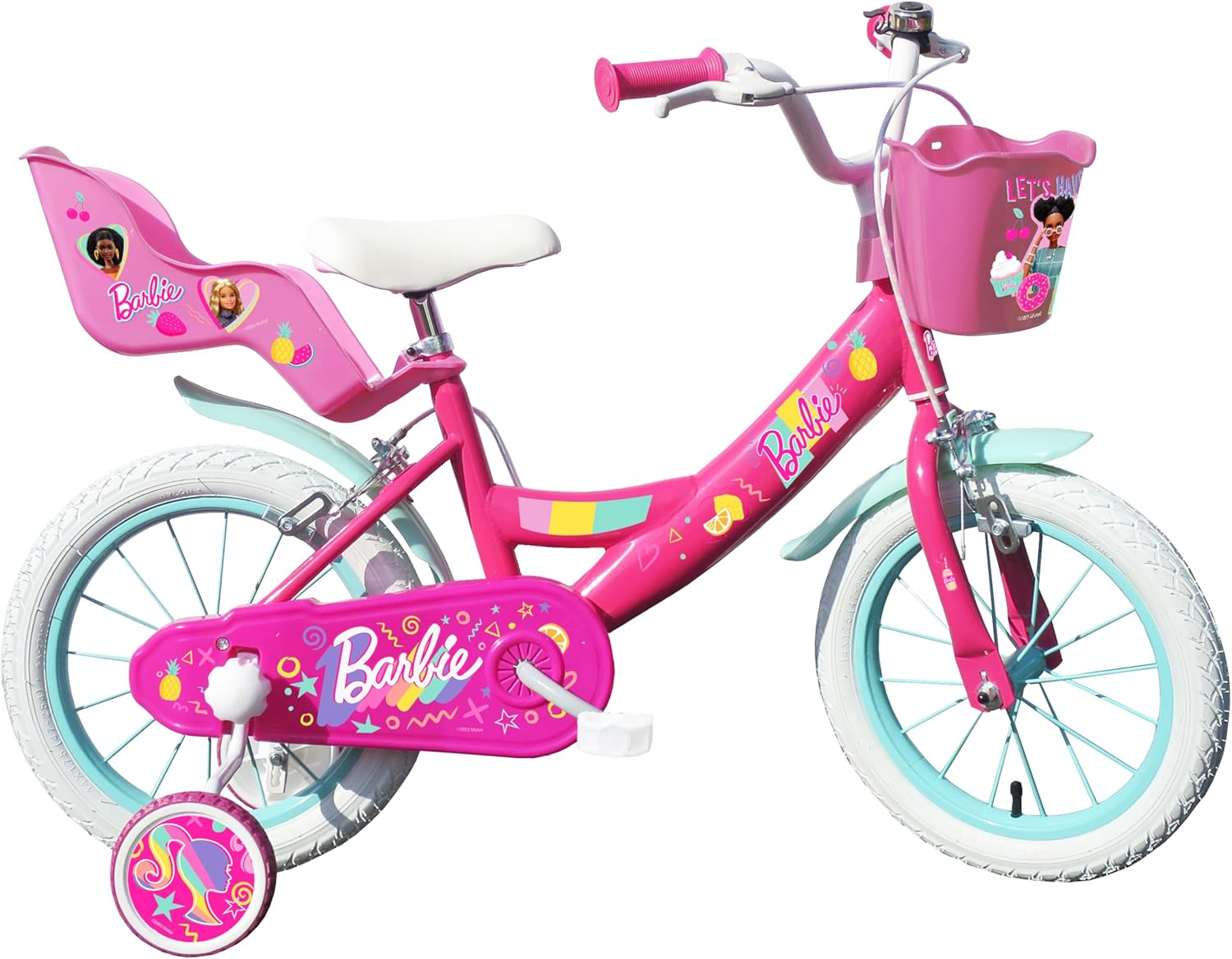albri 16 polegadas, bicicleta Barbie menina, rosa