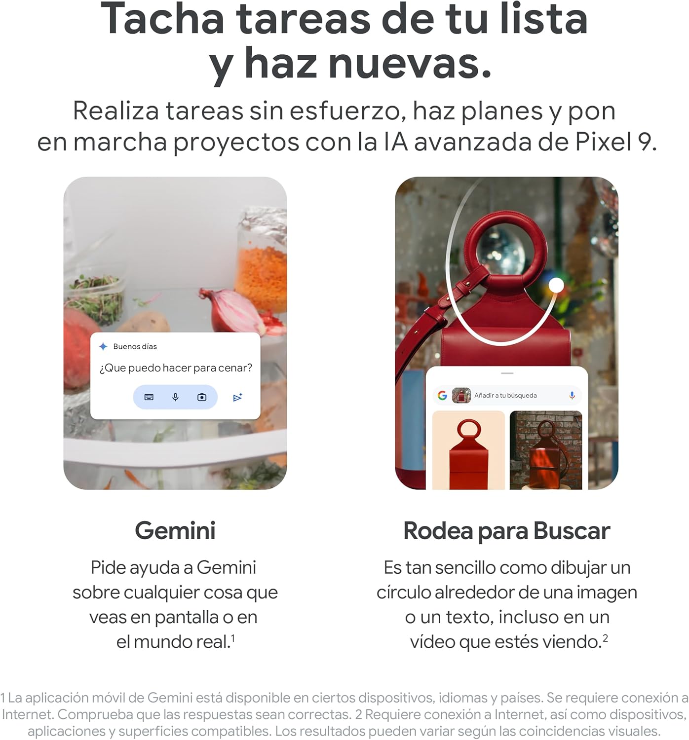 Google Pixel 9 con Cargador USB-C de 45 W - Smartphone Android Desbloqueado con Gemini, cámara Avanzada, batería con una autonomía de 24 Horas y Pantalla Actua de 6,3" - Obsidiana, 128GB