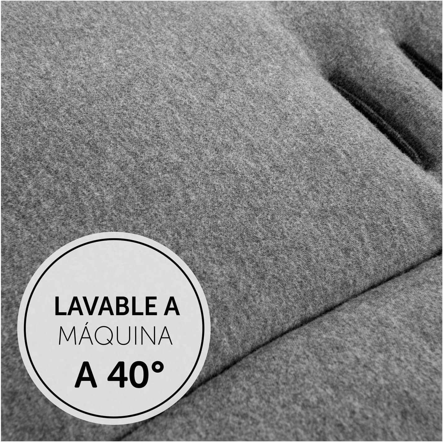 hauck Colchoneta para Silla de Paseo Universal - Funda Carrito Bebe y Remolques de Bicicleta para Niños, Algodón, Transpirable, Suave, Fácil de Fijar, Verano e Invierno - Gris Oscuro