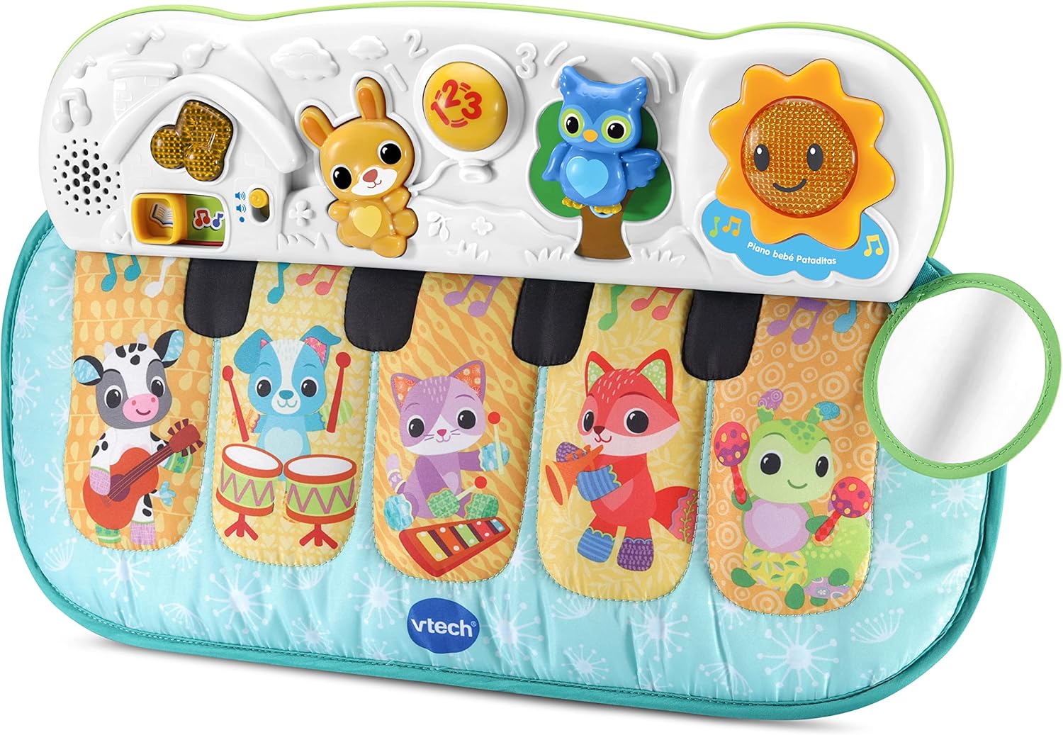 VTech Baby piano bebé batatas musicais, brinquedo de berço para bebés + 3 meses, versão ESP.